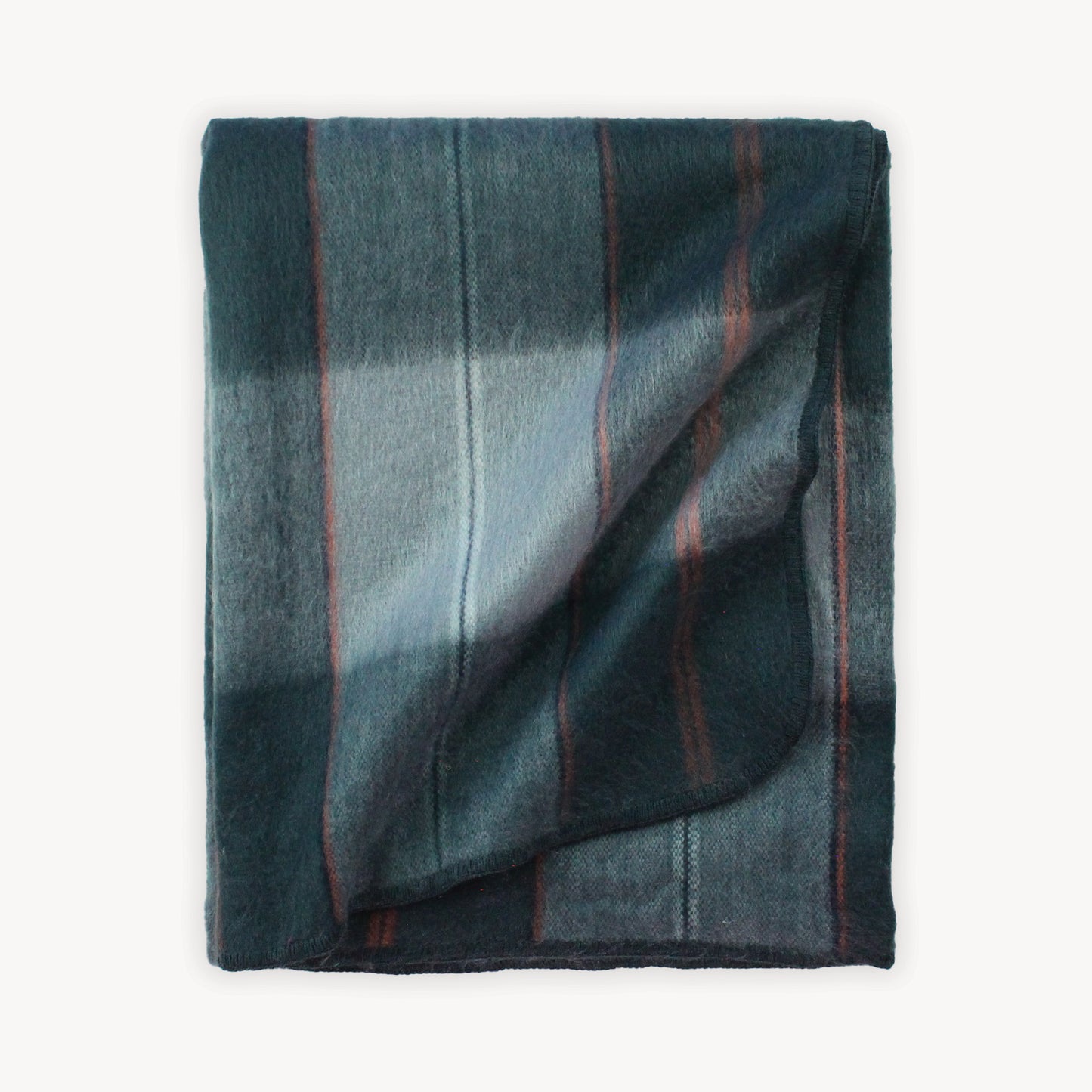 POKOLOKO Plaid Large Alpaca Blanket #color_retro-grey-plaid