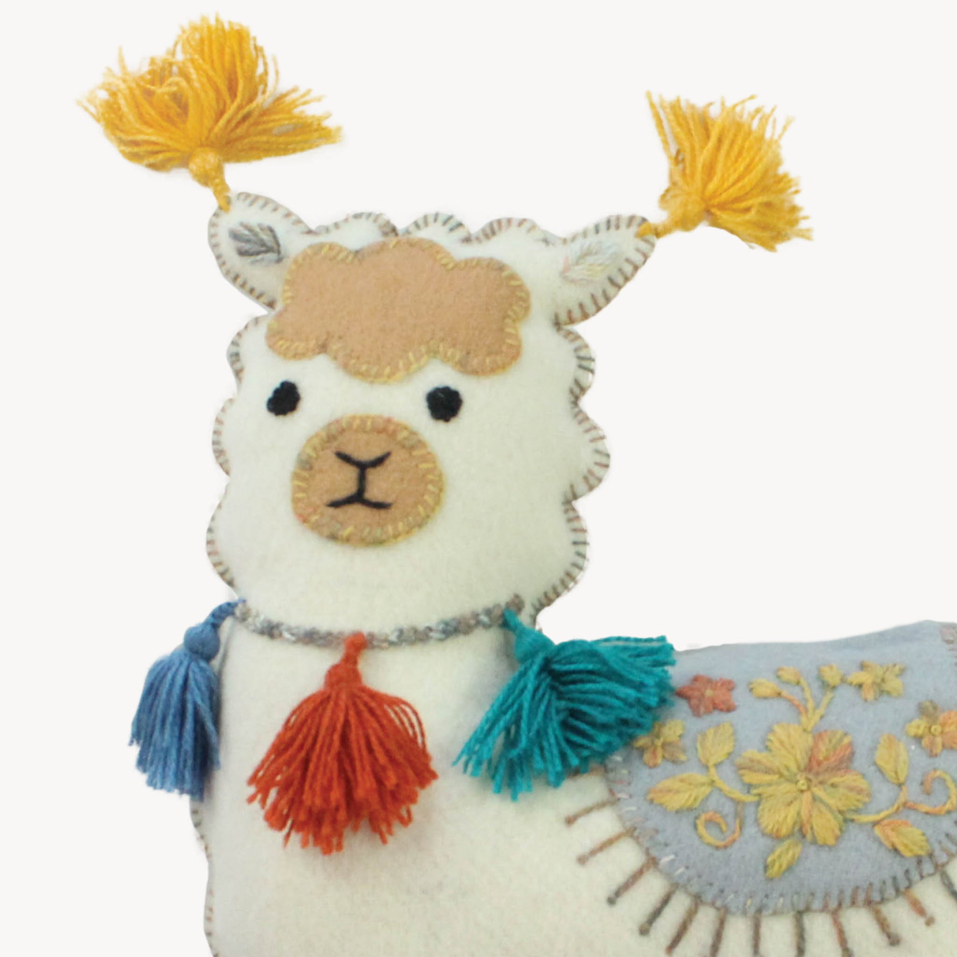 POKOLOKO Embroidered Alpaca Pillow #color_embroidered-ivory