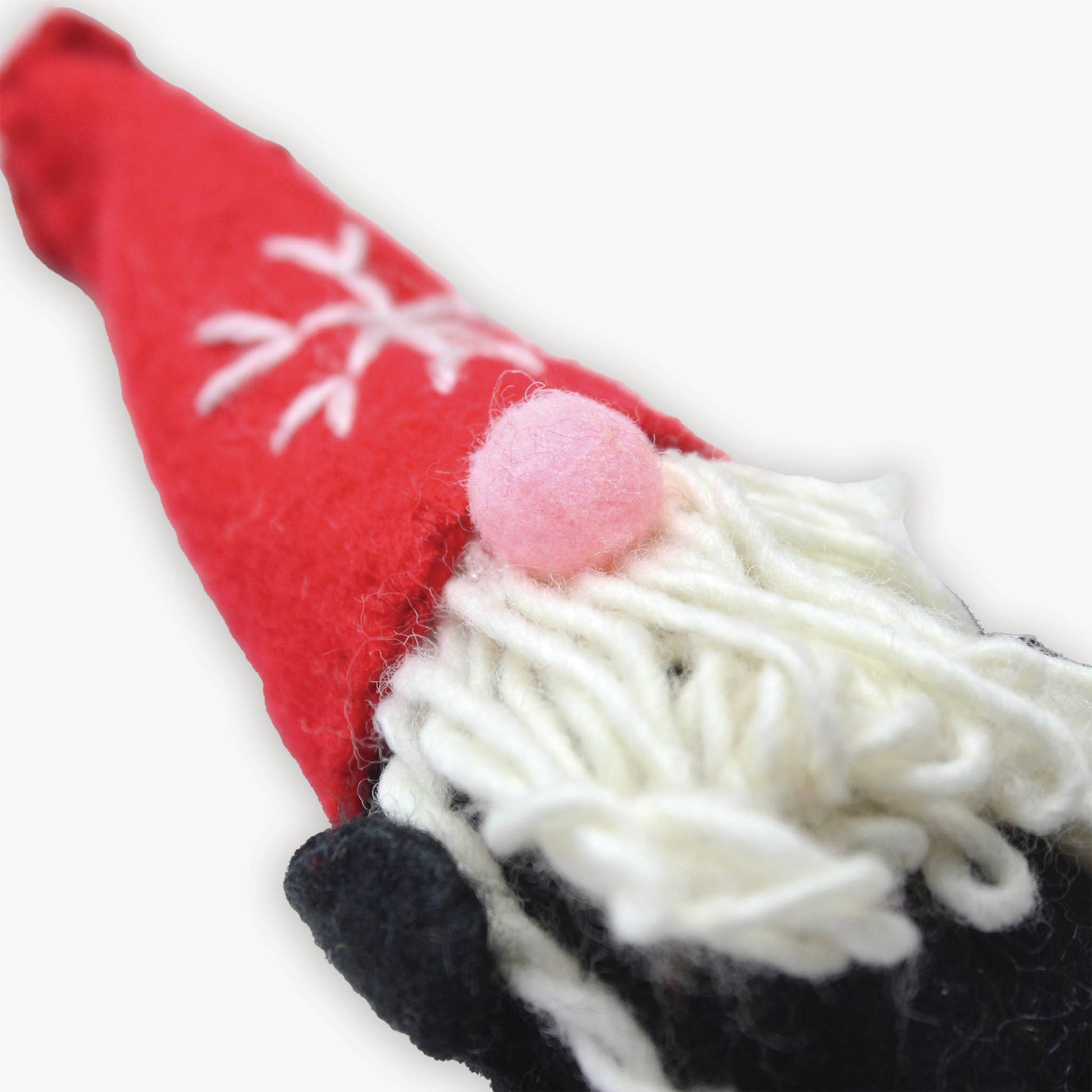 POKOLOKO Hand-Embroidered Ornament #color_red-gnome