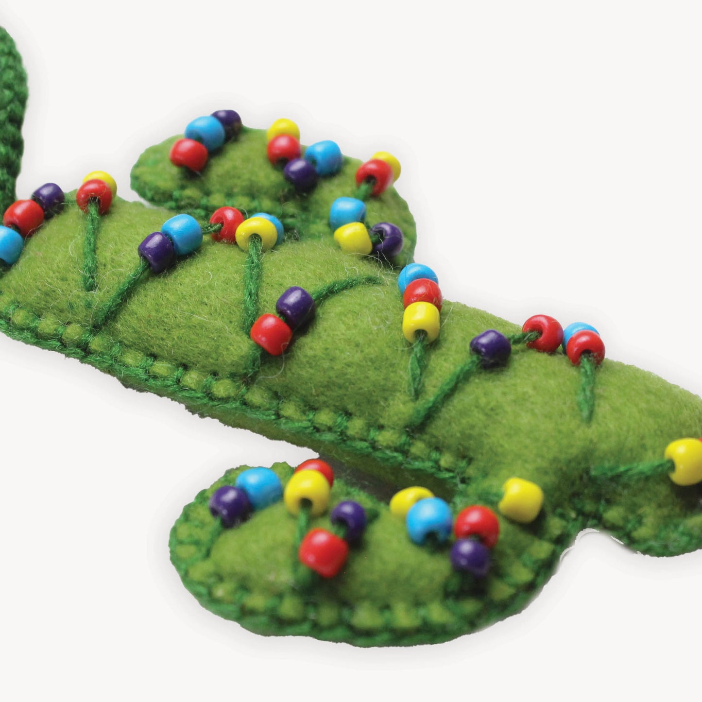 POKOLOKO Hand-Embroidered Ornament #color_festive-cactus