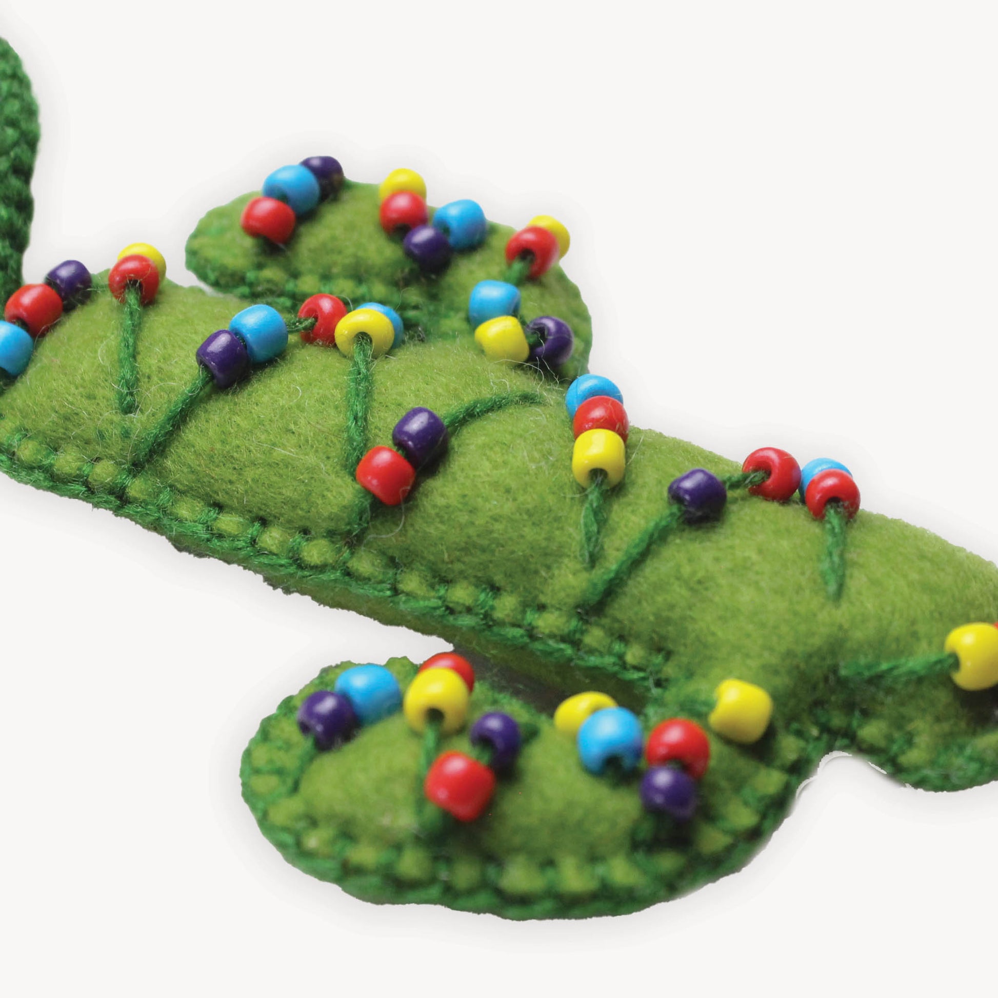 POKOLOKO Hand-Embroidered Ornament #color_festive-cactus