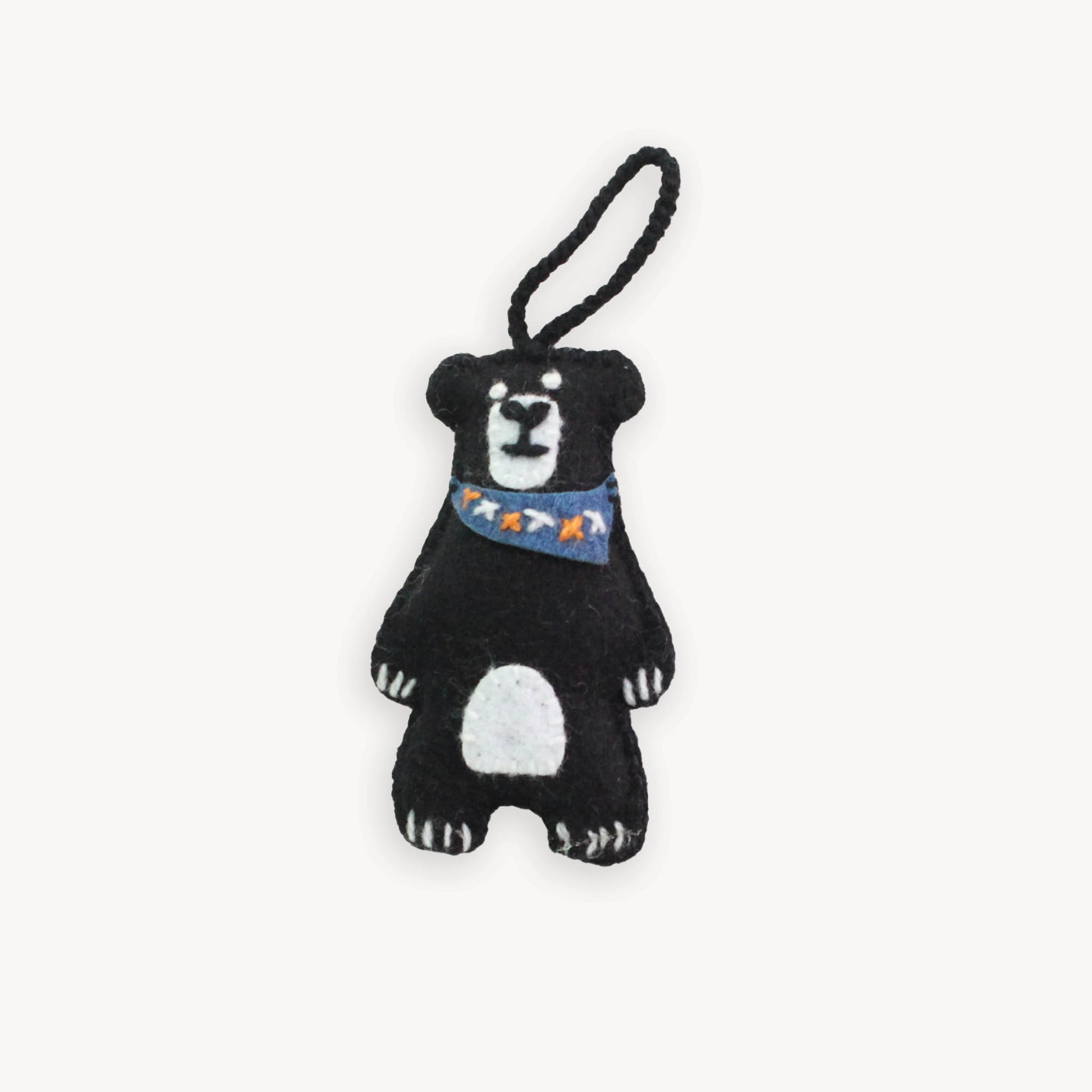 POKOLOKO Hand-Embroidered Ornament #color_smokey-bear
