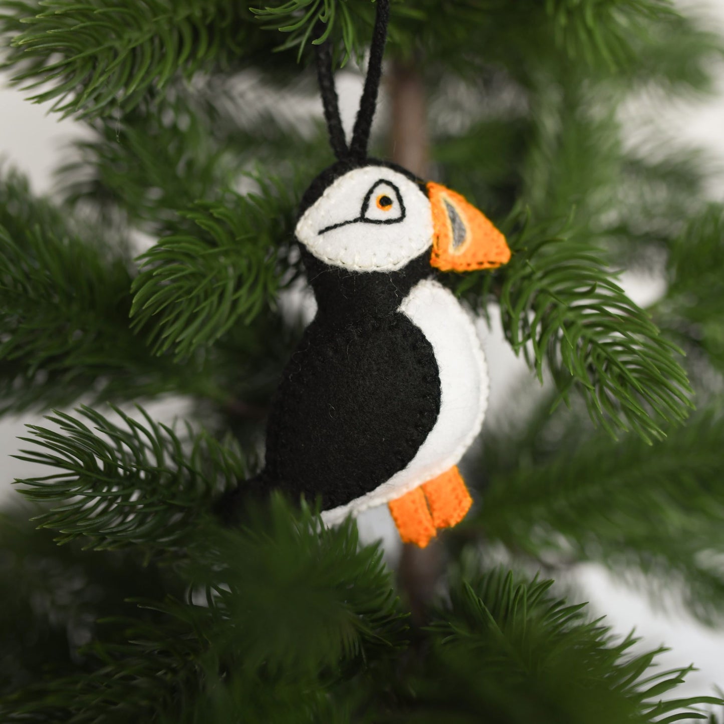 POKOLOKO Hand-Embroidered Ornament #color_puffin