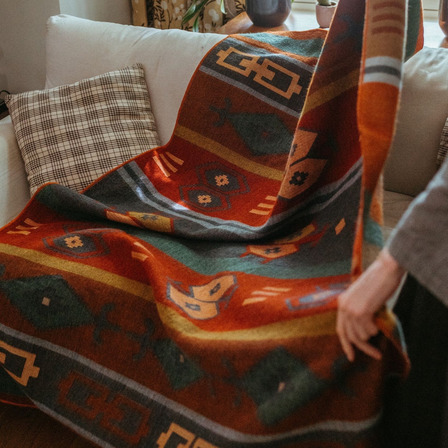 POKOLOKO Southwest Blanket #color_volcano