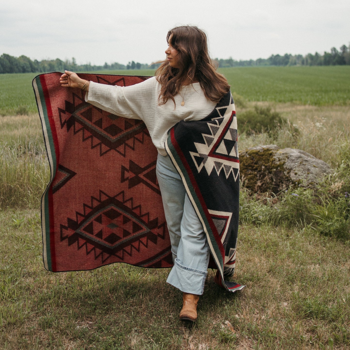POKOLOKO Southwest Blanket #color_merida