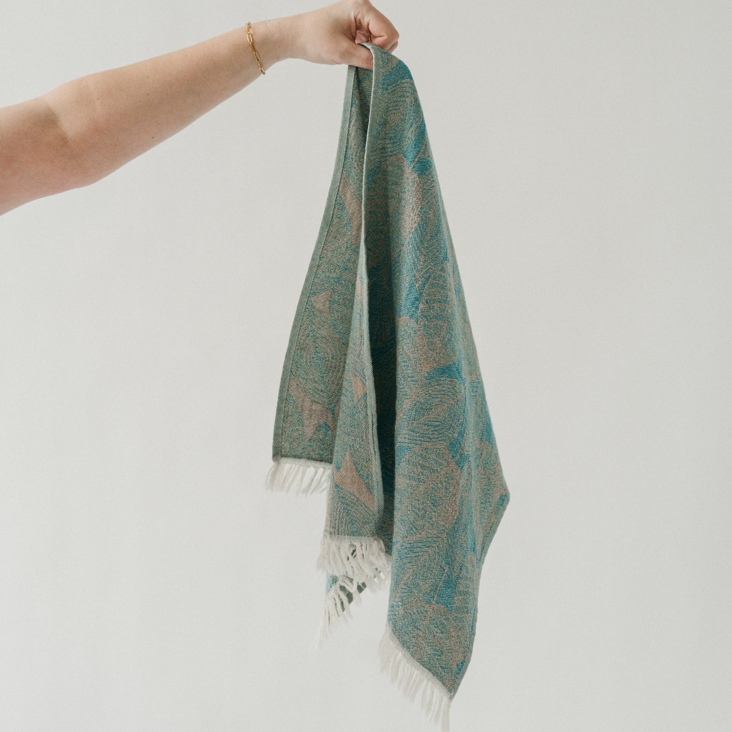 Leaf Appliqué Hand Towel