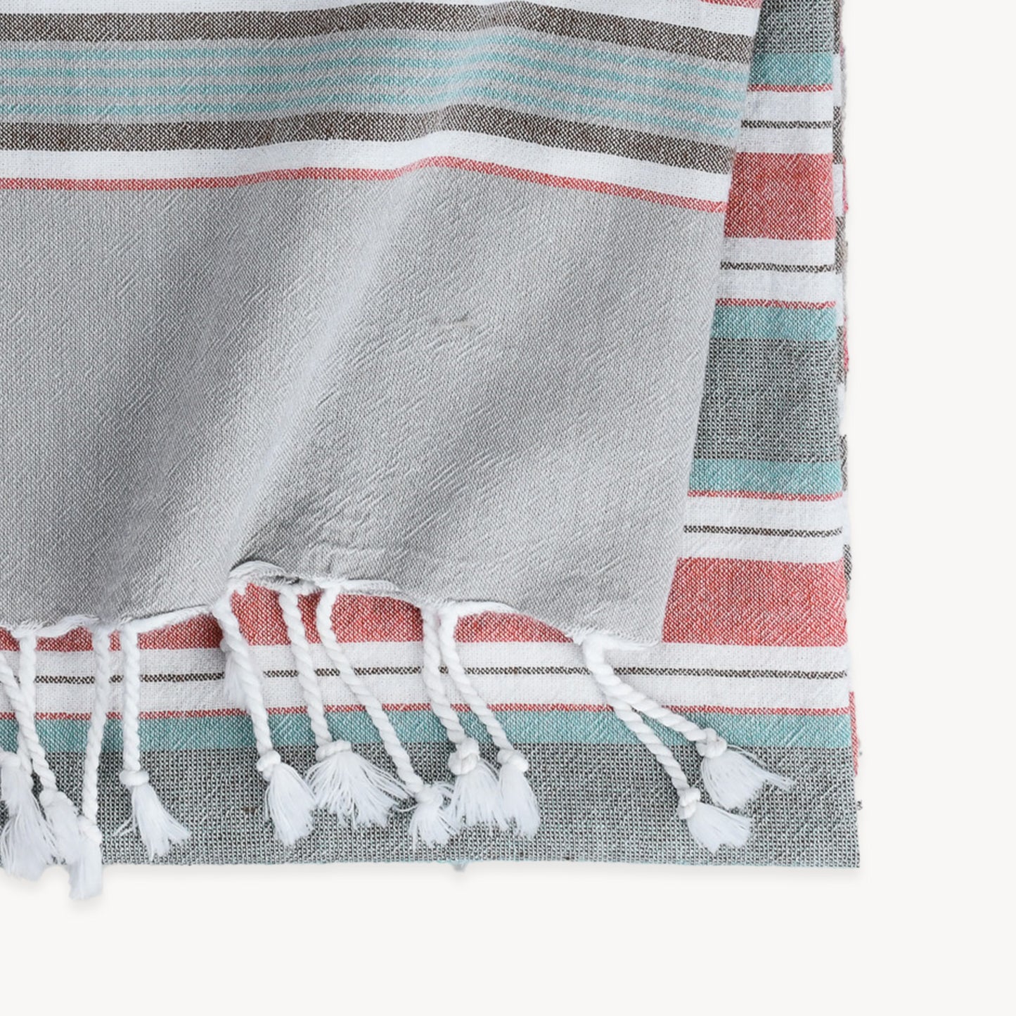 POKOLOKO Patio Stripe Towel #color_shadow-stripe