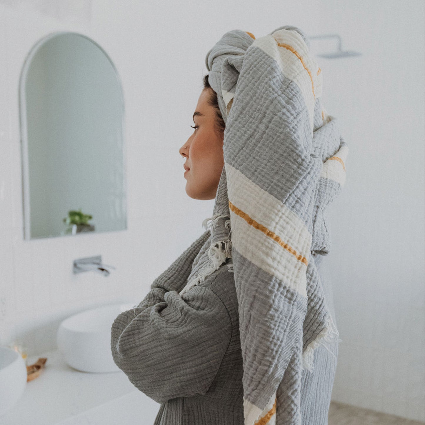 Crinkle Towel POKOLOKO #color_dove