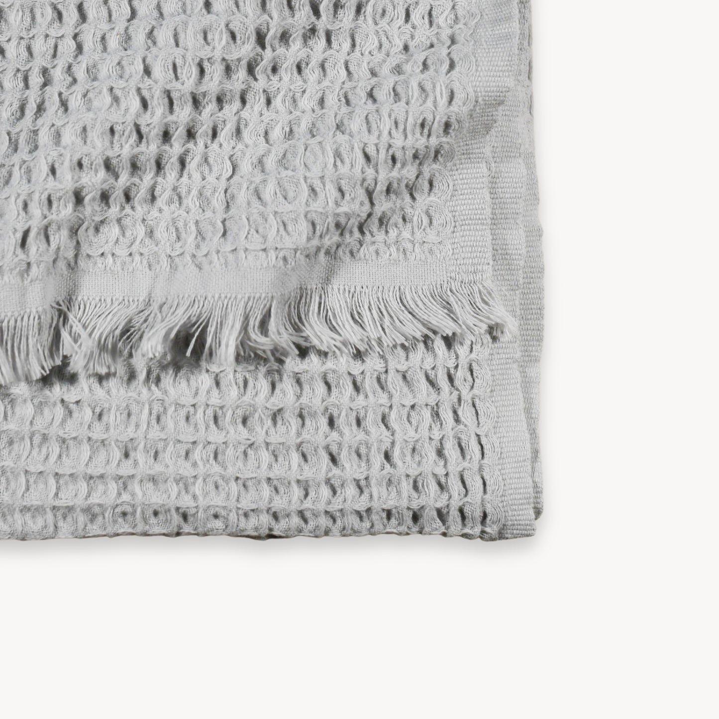 POKOLOKO French Waffle Towel #color_silk-grey