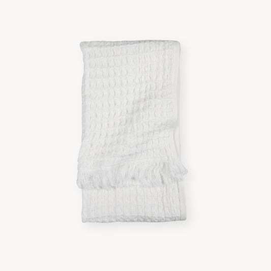 POKOLOKO French Waffle Hand Towel #color_blanche