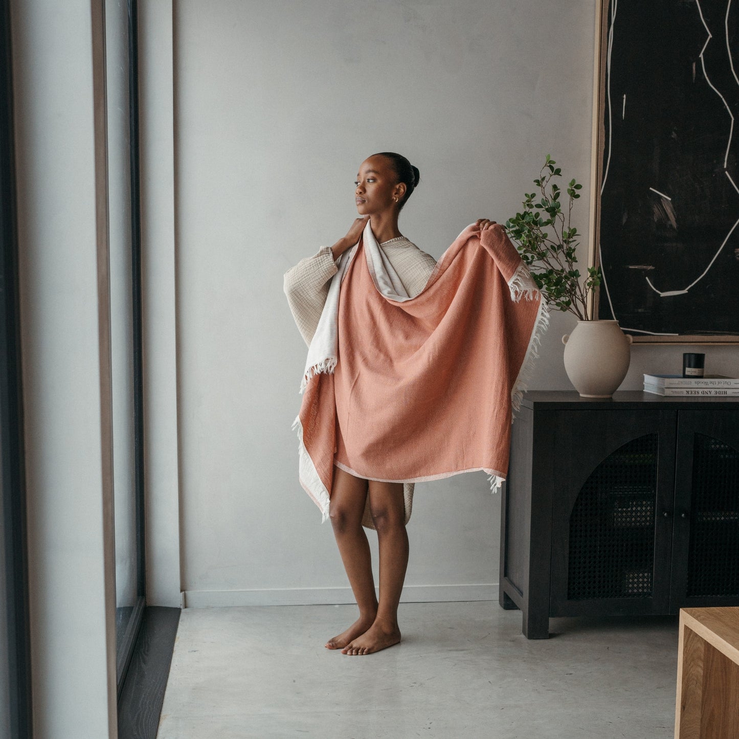 POKOLOKO Almonte Bamboo Blend Towel #color_sunset