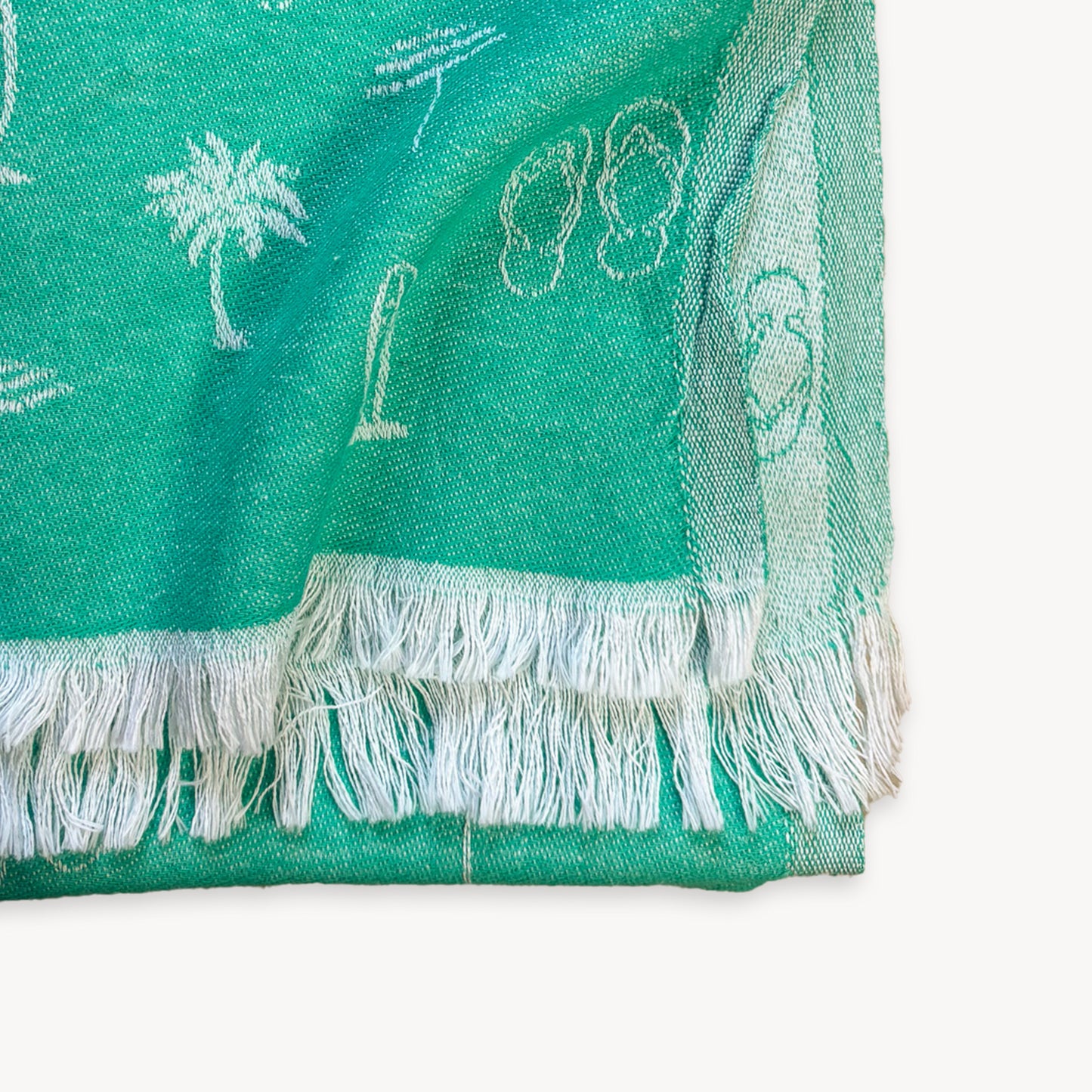 POKOLOKO Beach Break Towel #color_beach-aquamarine