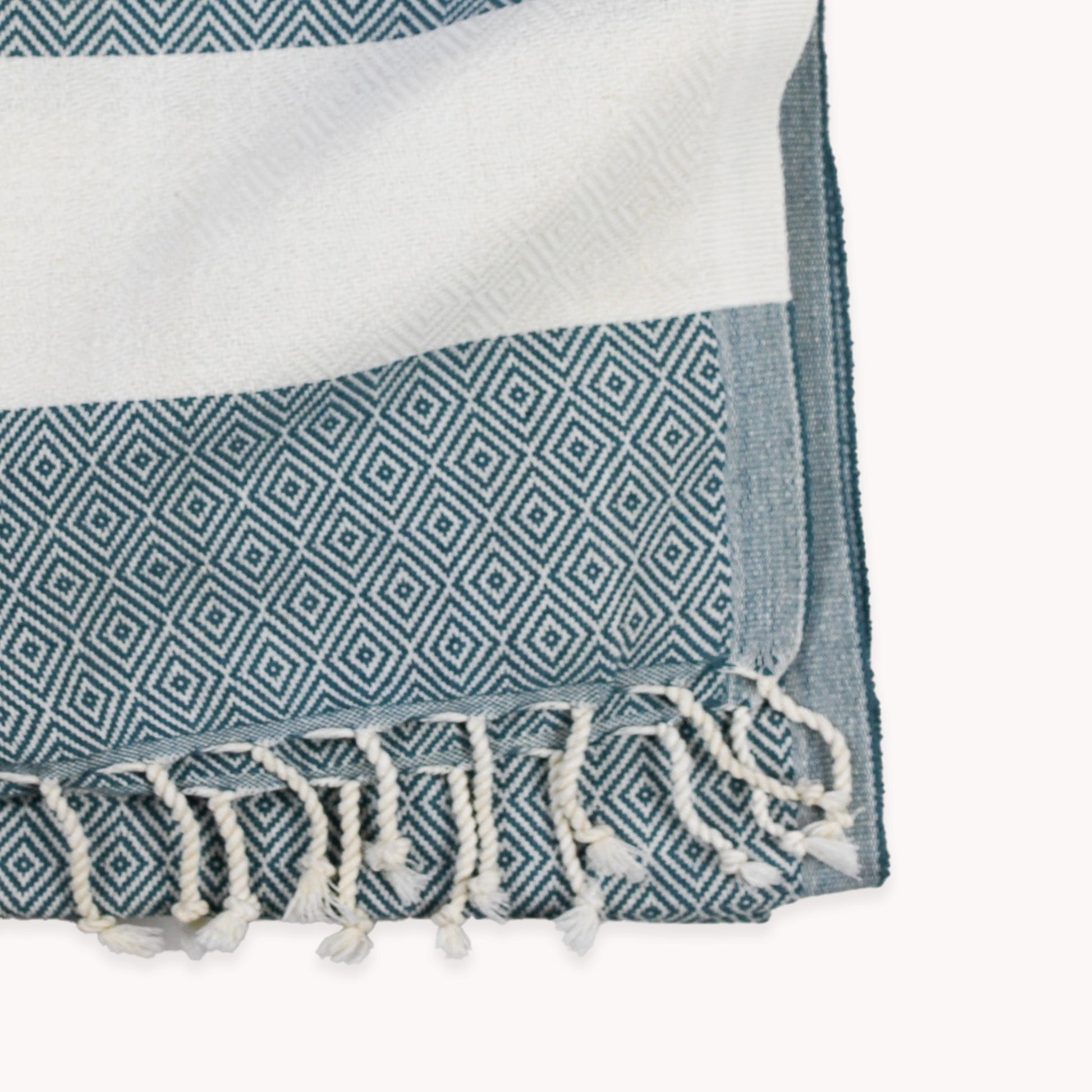 POKOLOKO Diamond Hand Towel #color_prussian