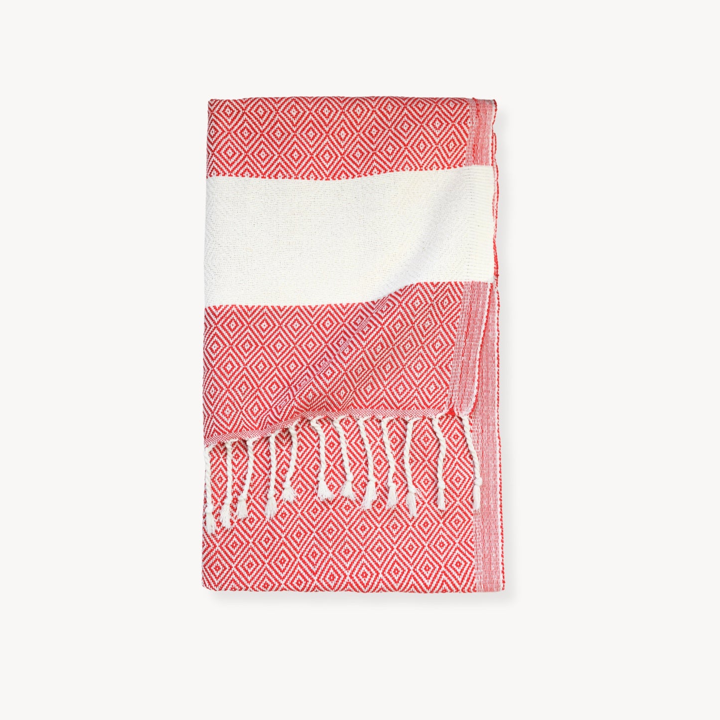 POKOLOKO Diamond Hand Towel #color_red-diamond