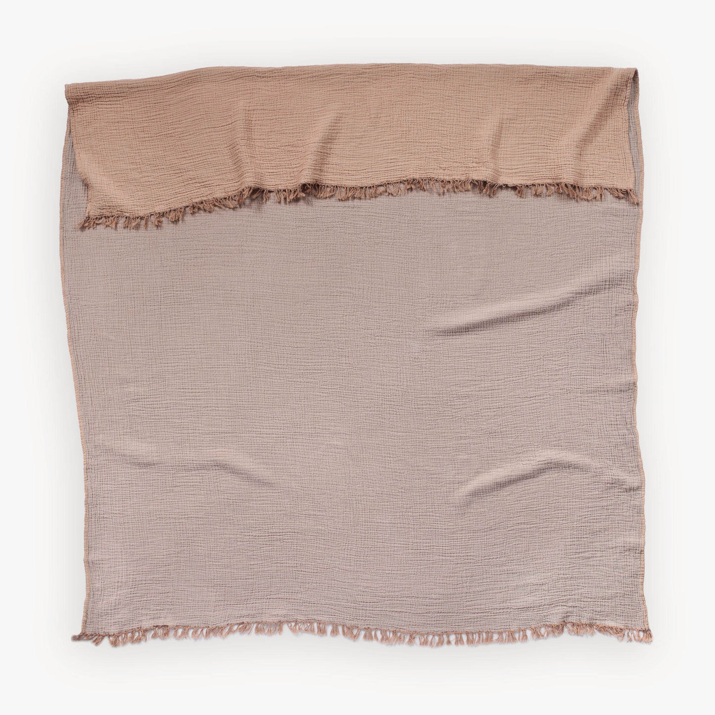 Solid Crinkle Throw #color_sand-apricot