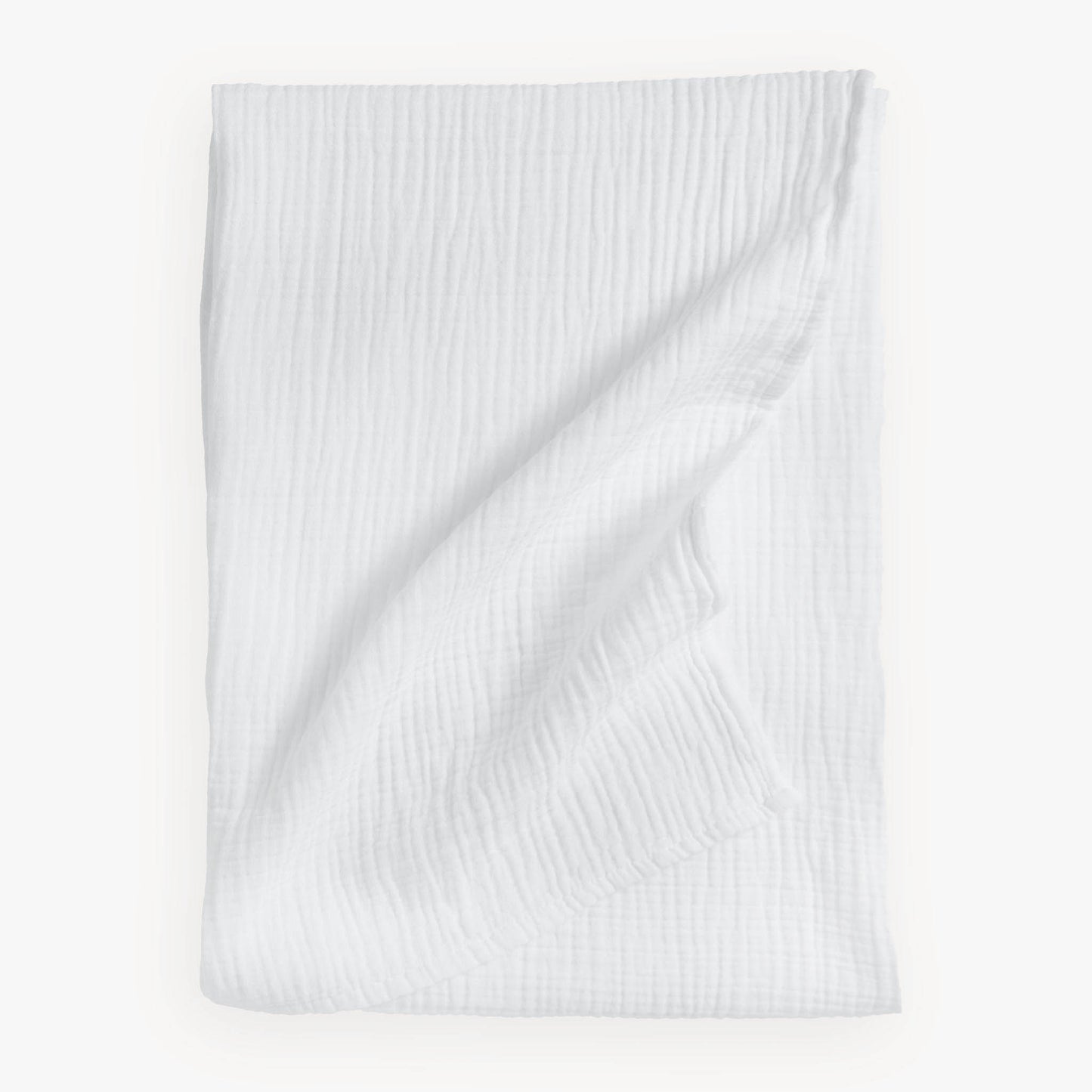 POKOLOKO Crinkle Cotton Baby Blanket #color_crinkle-white