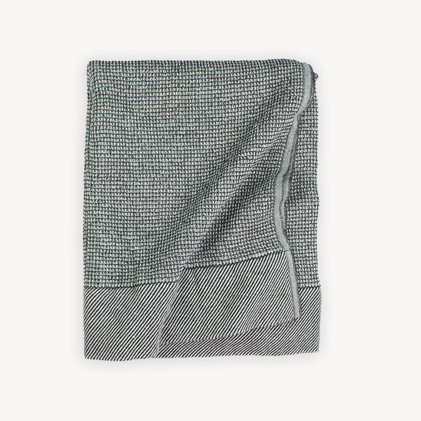 POKOLOKO Wool Waffle Throw #color_waffle-black