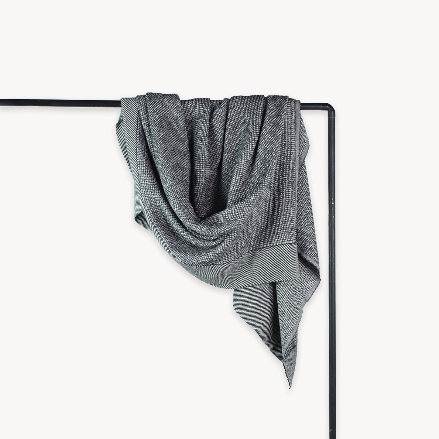 POKOLOKO Wool Waffle Throw #color_waffle-black