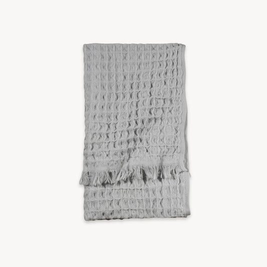 POKOLOKO French Waffle Hand Towel #color_silk-grey