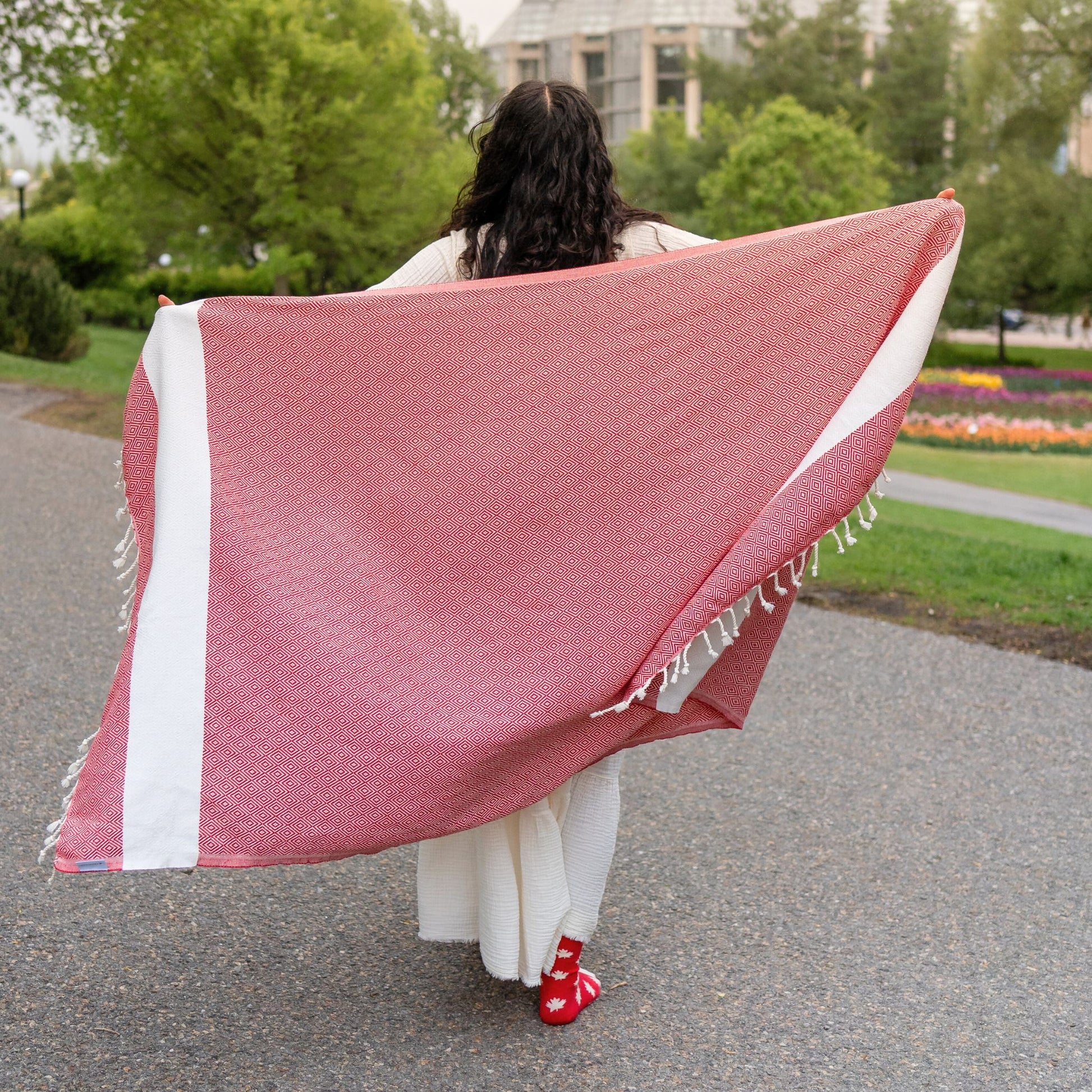POKOLOKO Diamond Towel #color_red-diamond