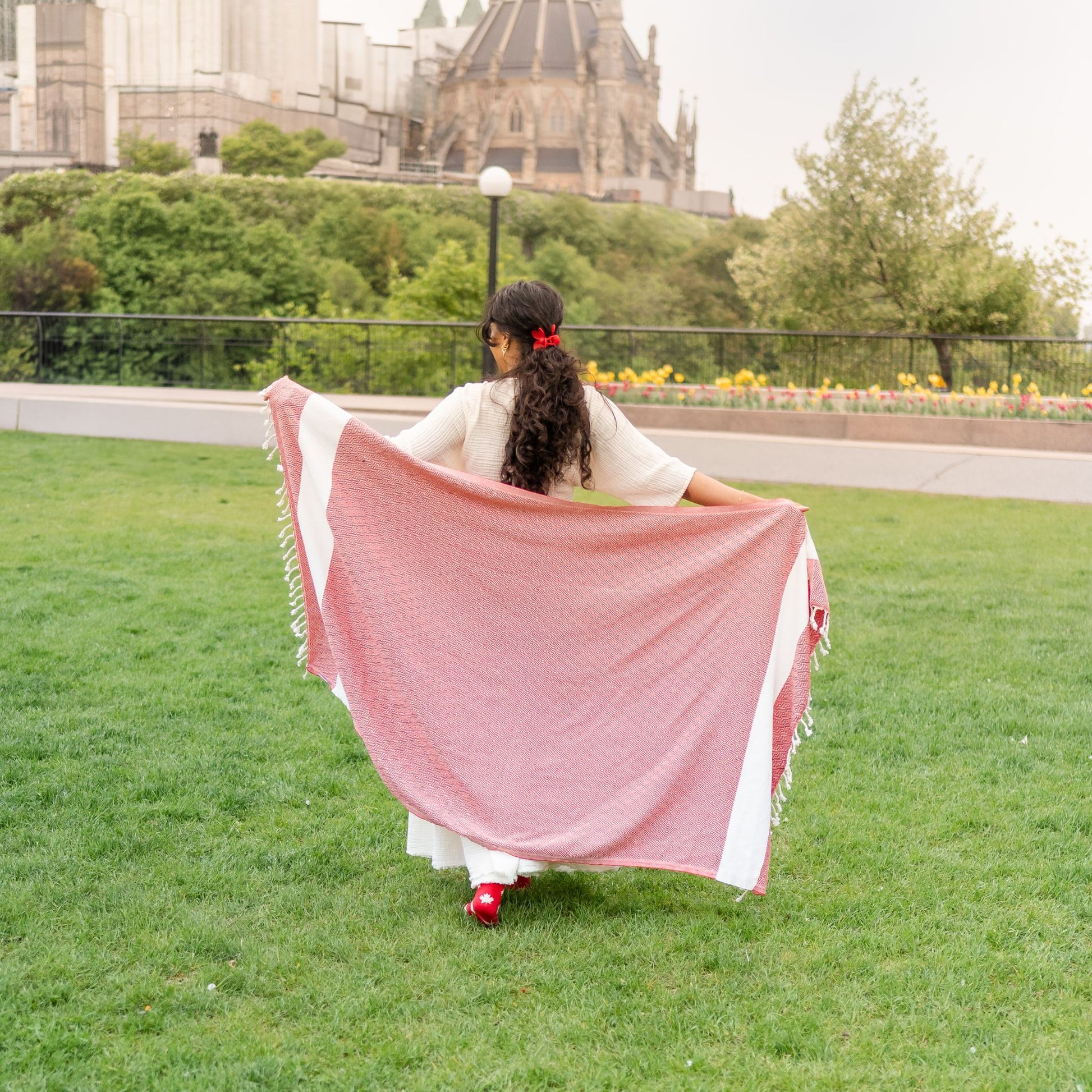 POKOLOKO Diamond Towel #color_red-diamond