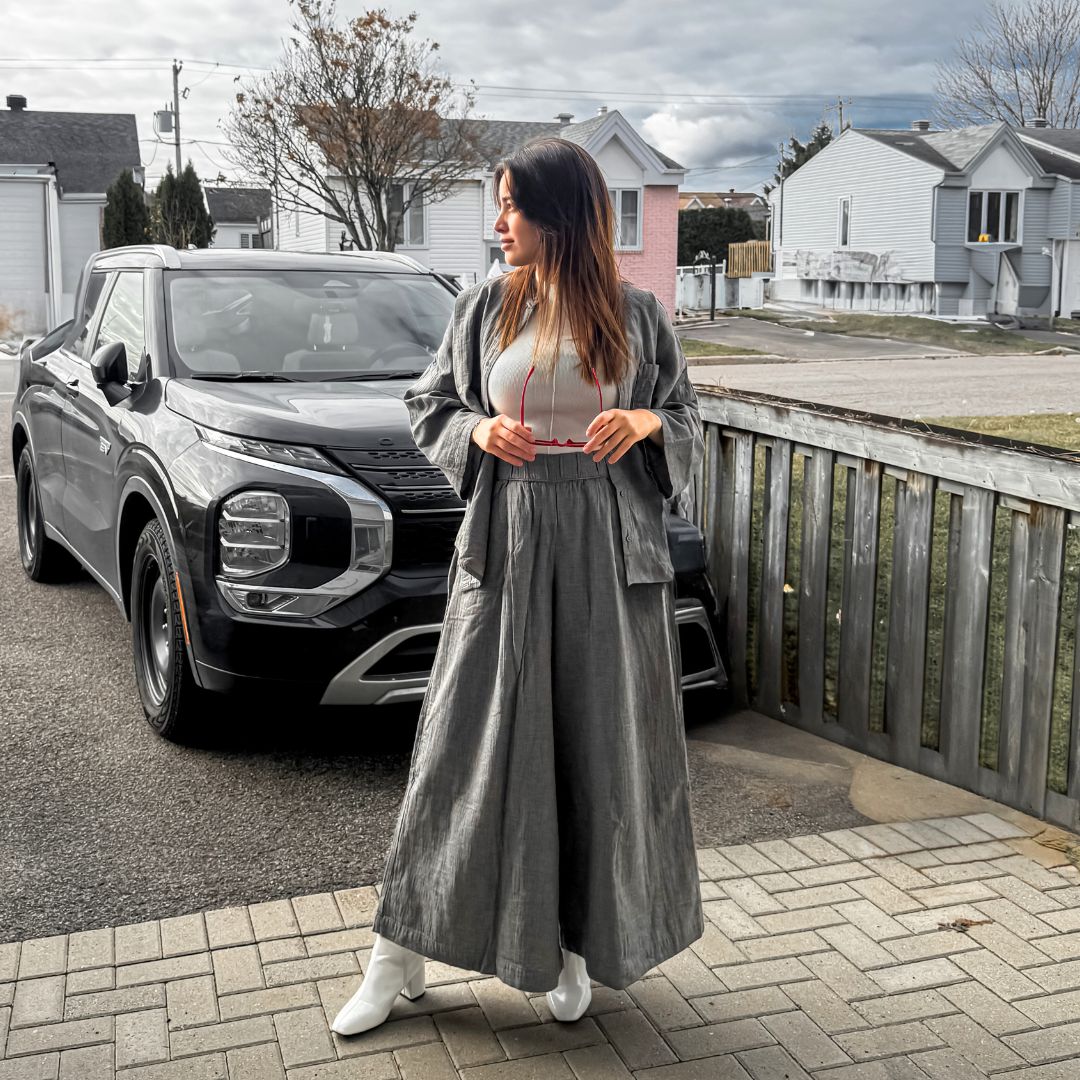City Collection Wide Leg Palazzo Pants