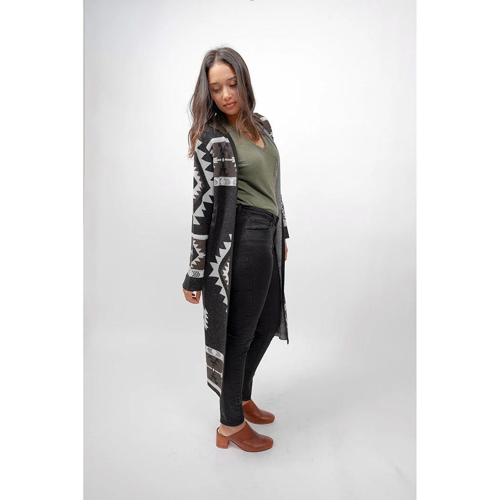 Long Jacquard Sweater