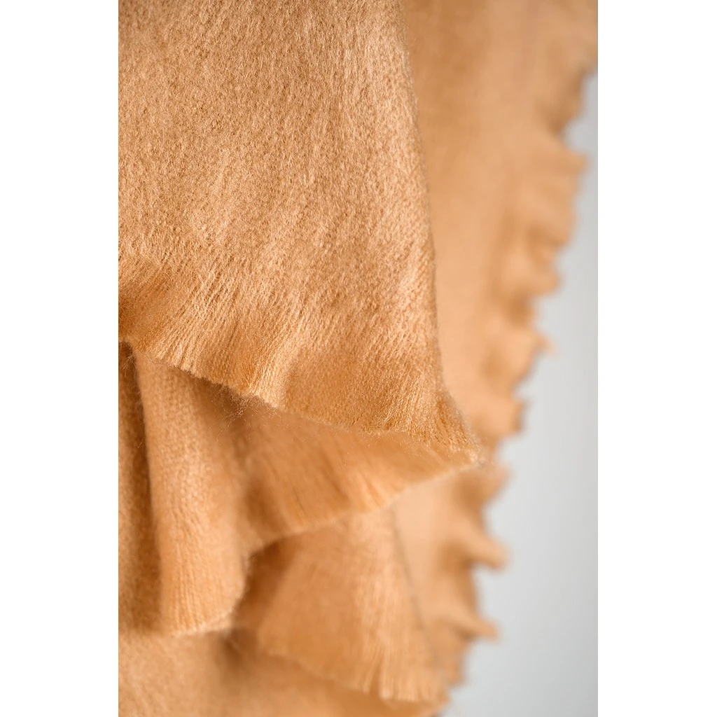 POKOLOKO Solid Alpaca Seamless Scarf #color_craft