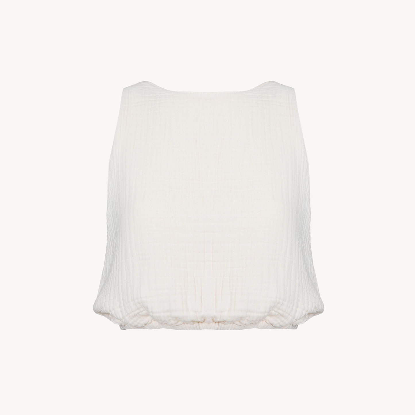 POKOLOKO Crinkle Keyhole Tank #color_crinkle-cream