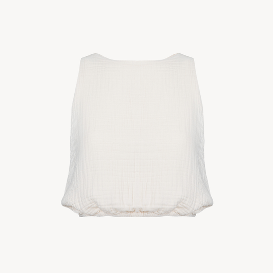 POKOLOKO Crinkle Keyhole Tank #color_crinkle-cream