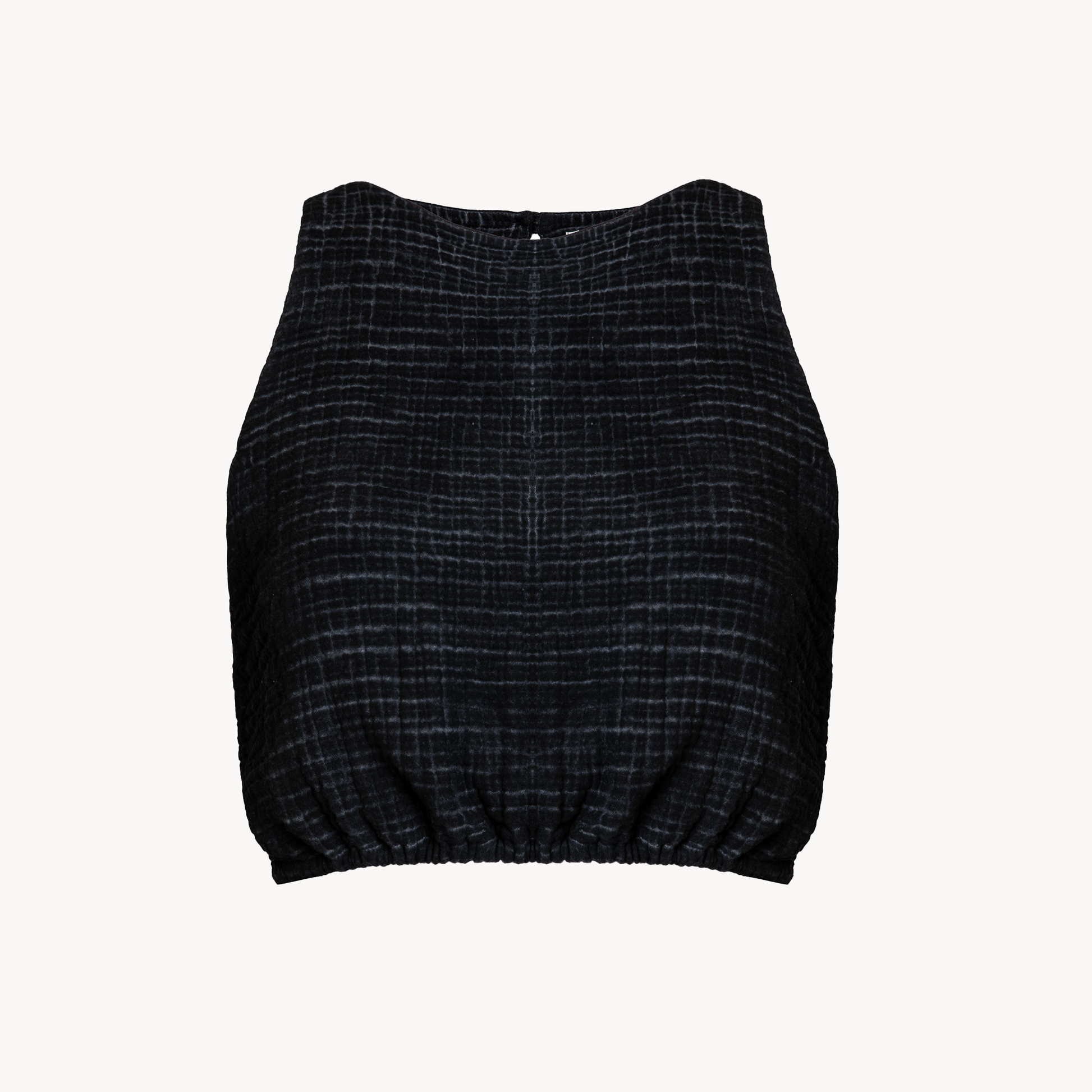 POKOLOKO Crinkle Keyhole Tank #color_crinkle-black