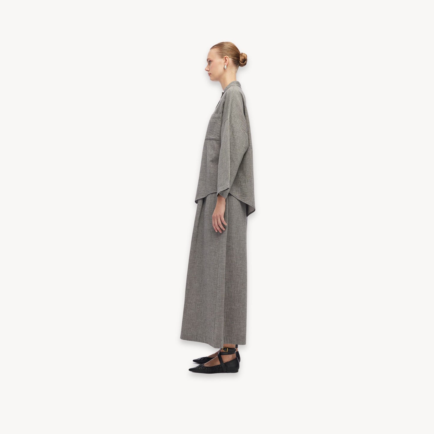 City Collection Grandad Collar Shirt