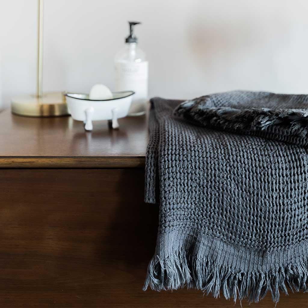 POKOLOKO Wave Towel #color_charcoal-wave-towel
