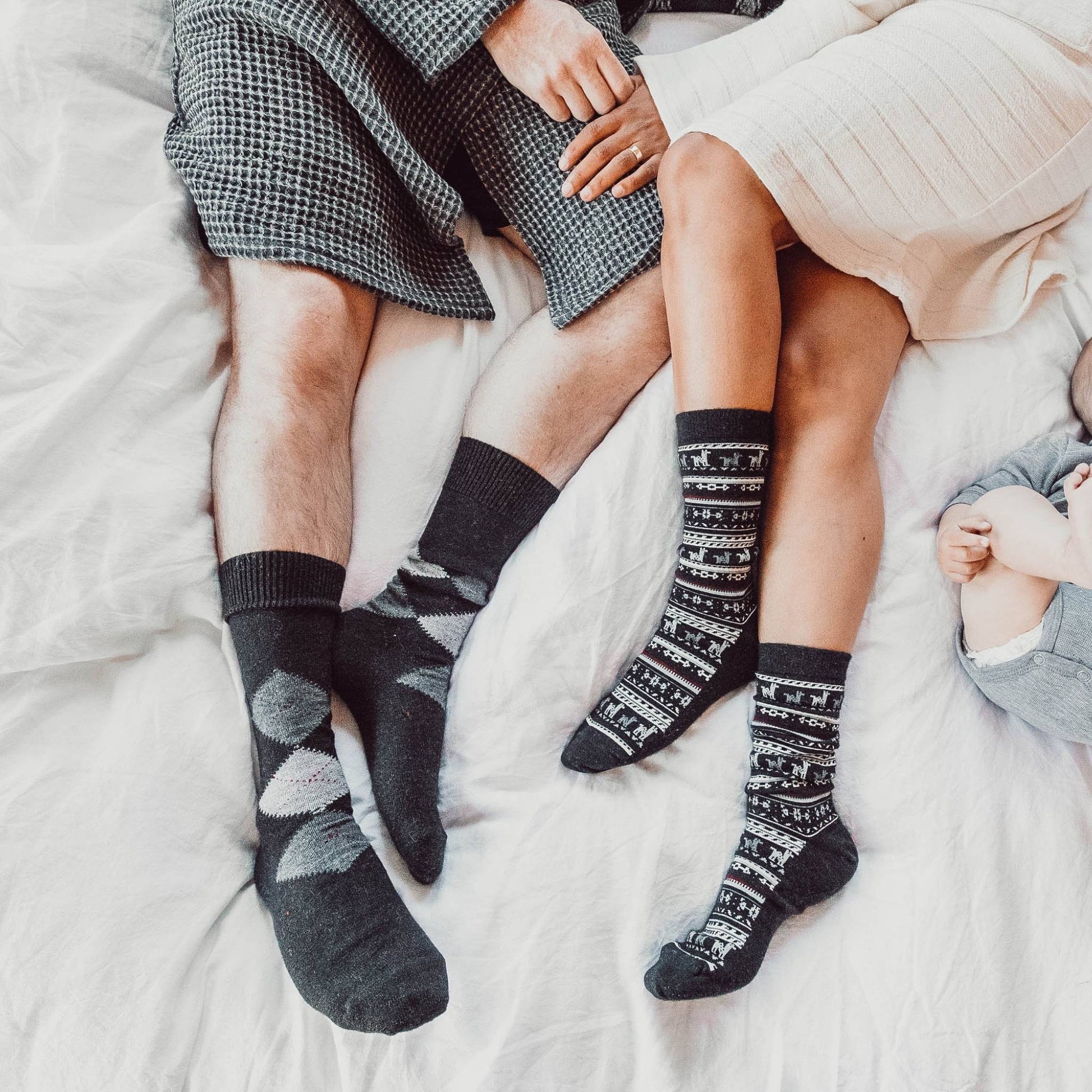 POKOLOKO Print Socks #color_black-print
