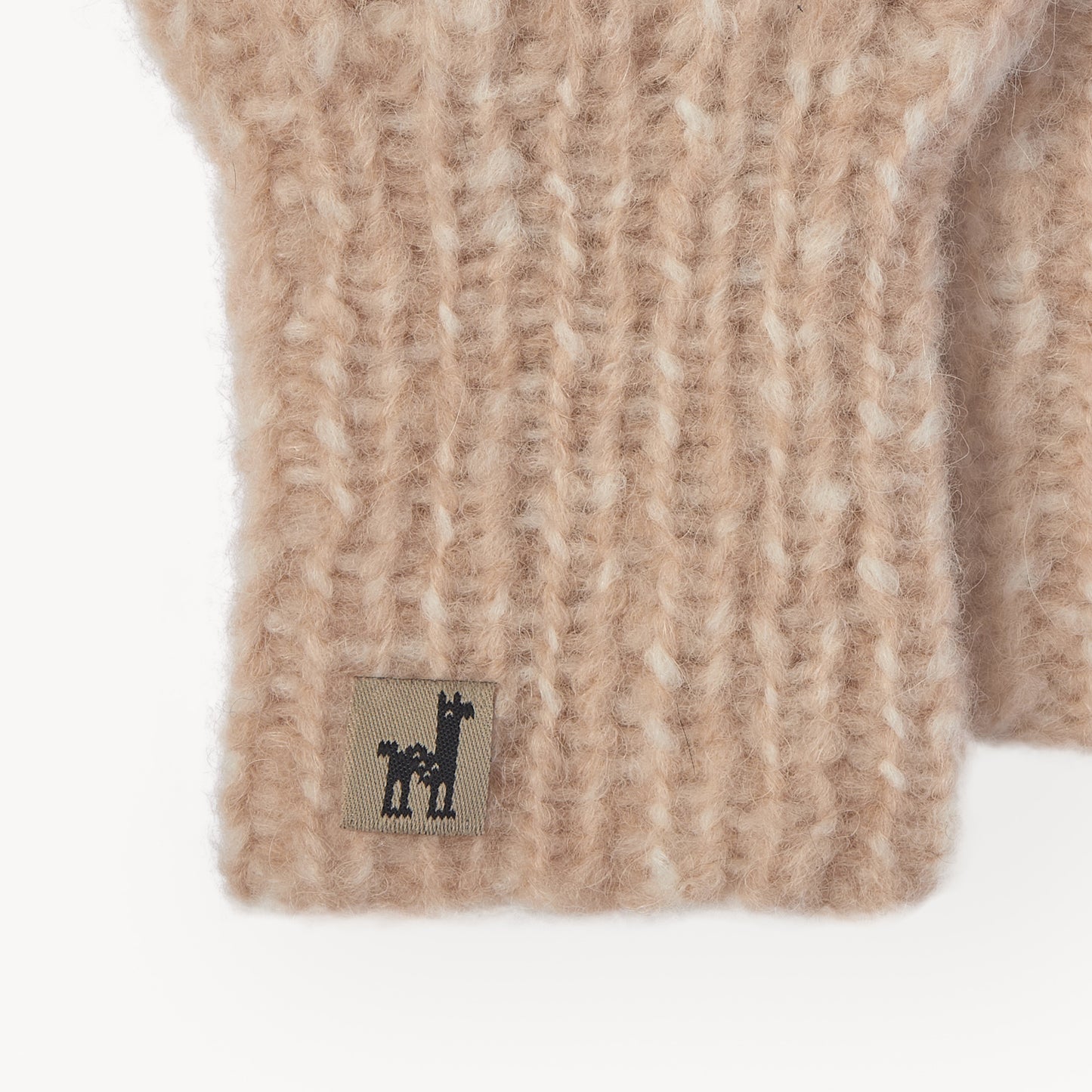 POKOLOKO Luxe Hand-Knit Hand Warmers #color_sand