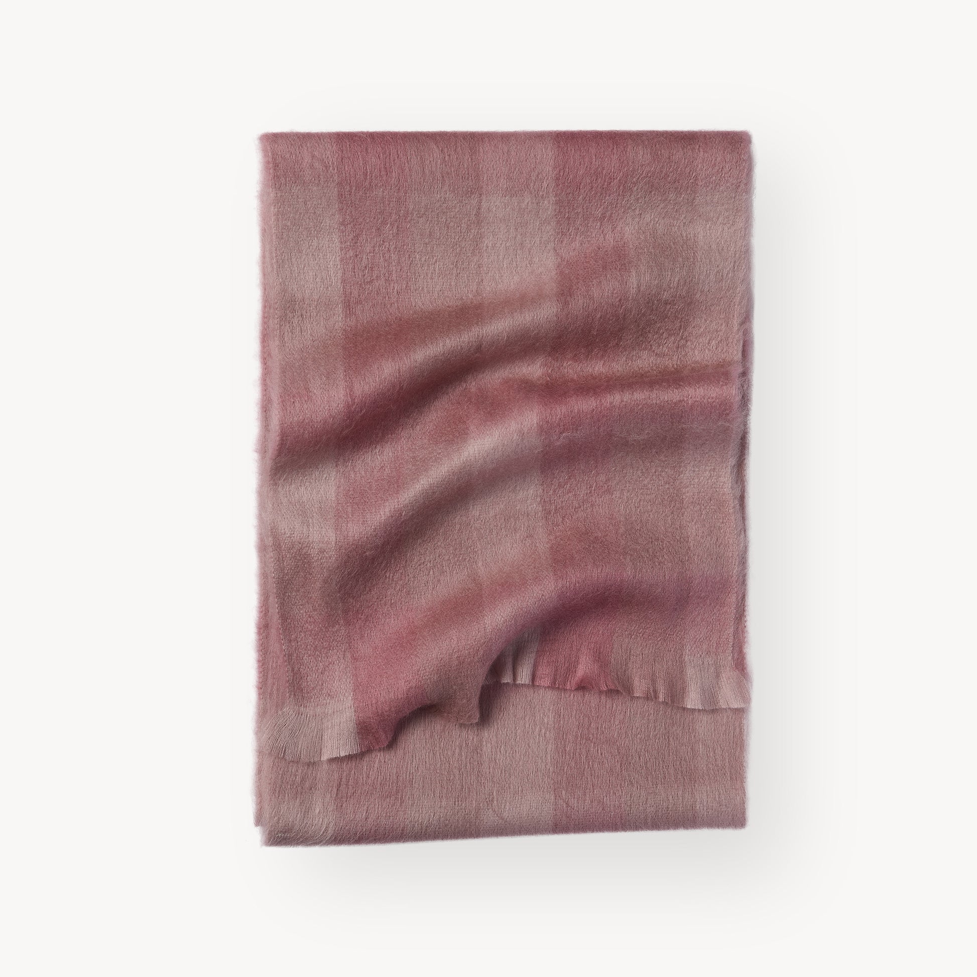 POKOLOKO Alpaca Seamless Check Scarf #color_bloom-check