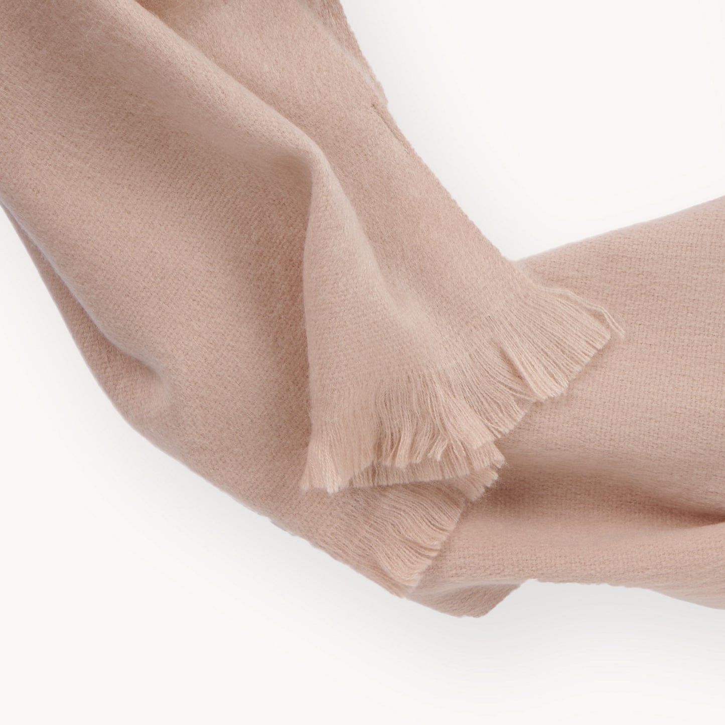 POKOLOKO Solid Alpaca Seamless Scarf #color_ballet-slipper