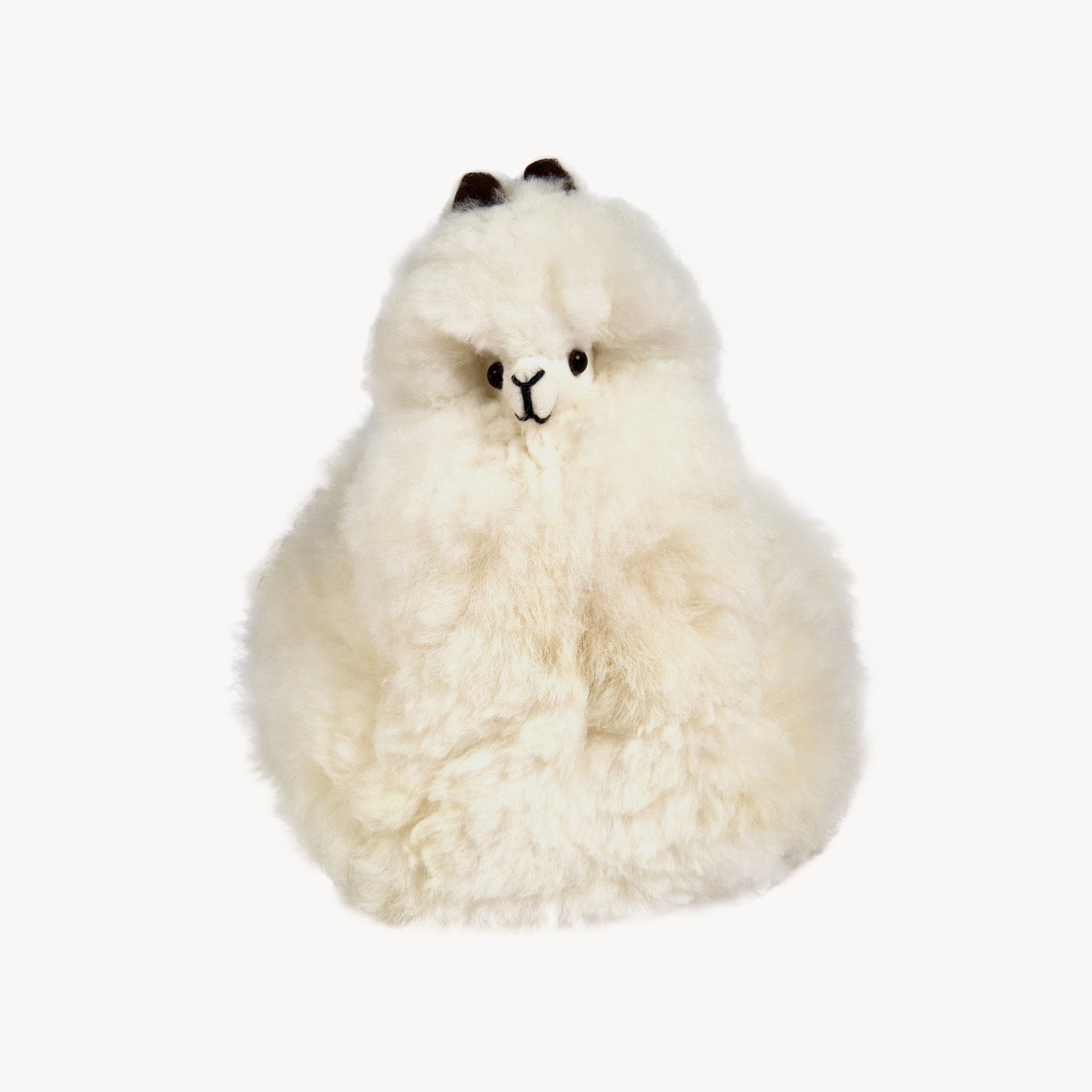 POKOLOKO Alpaca Fur Sitting Alpaca #color_white
