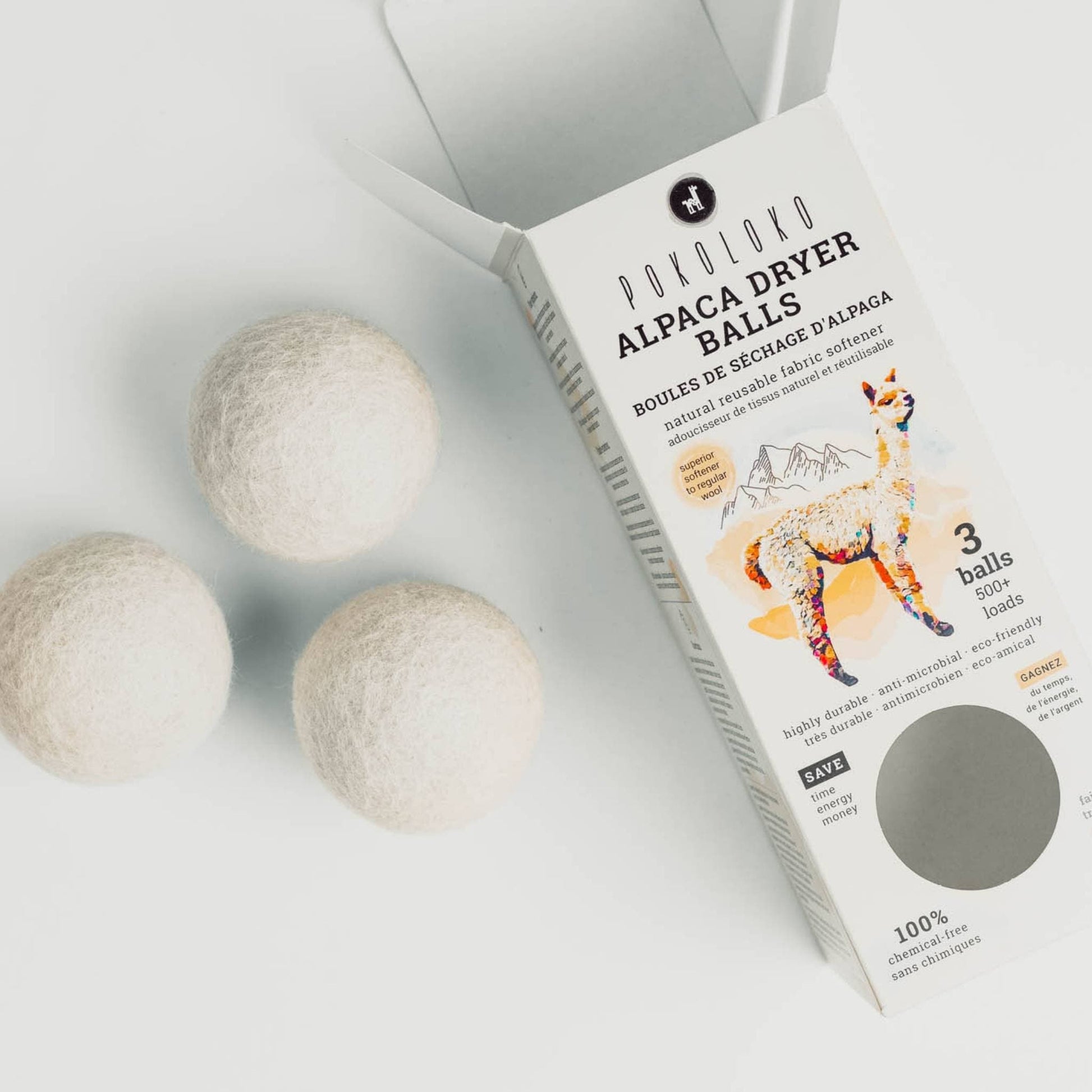 POKOLOKO Alpaca Dryer Balls