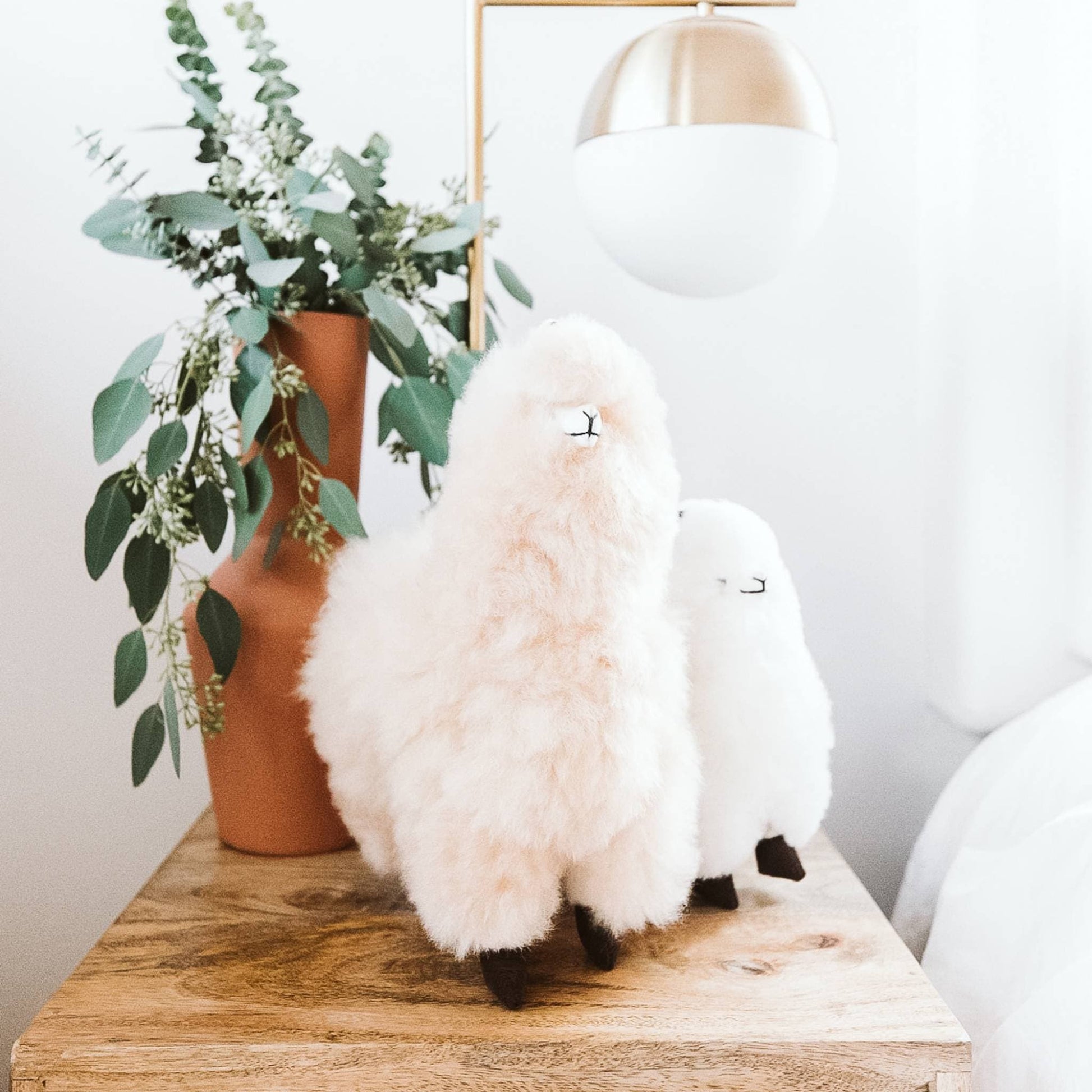 POKOLOKO Alpaca Fur Standing Alpaca #color_white