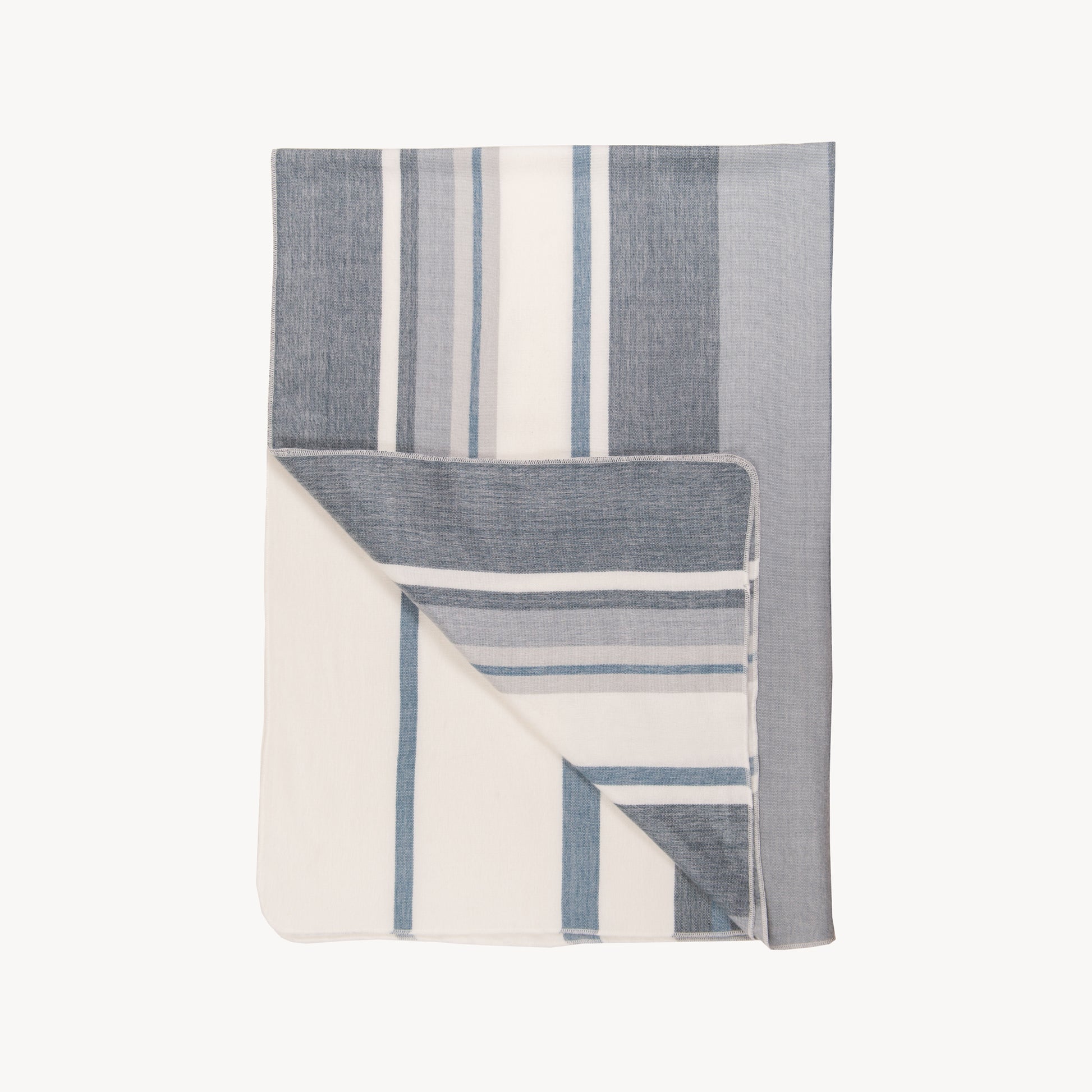 POKOLOKO Striped Alpaca Blanket #color_mica