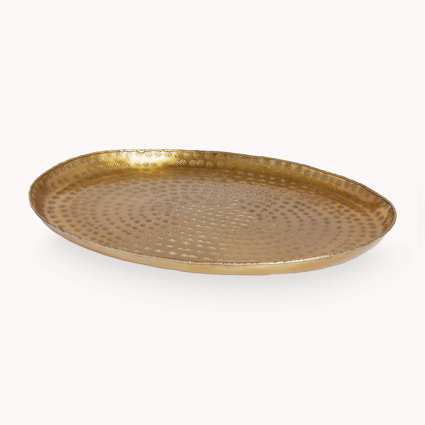 POKOLOKO Oval Hammered Tray