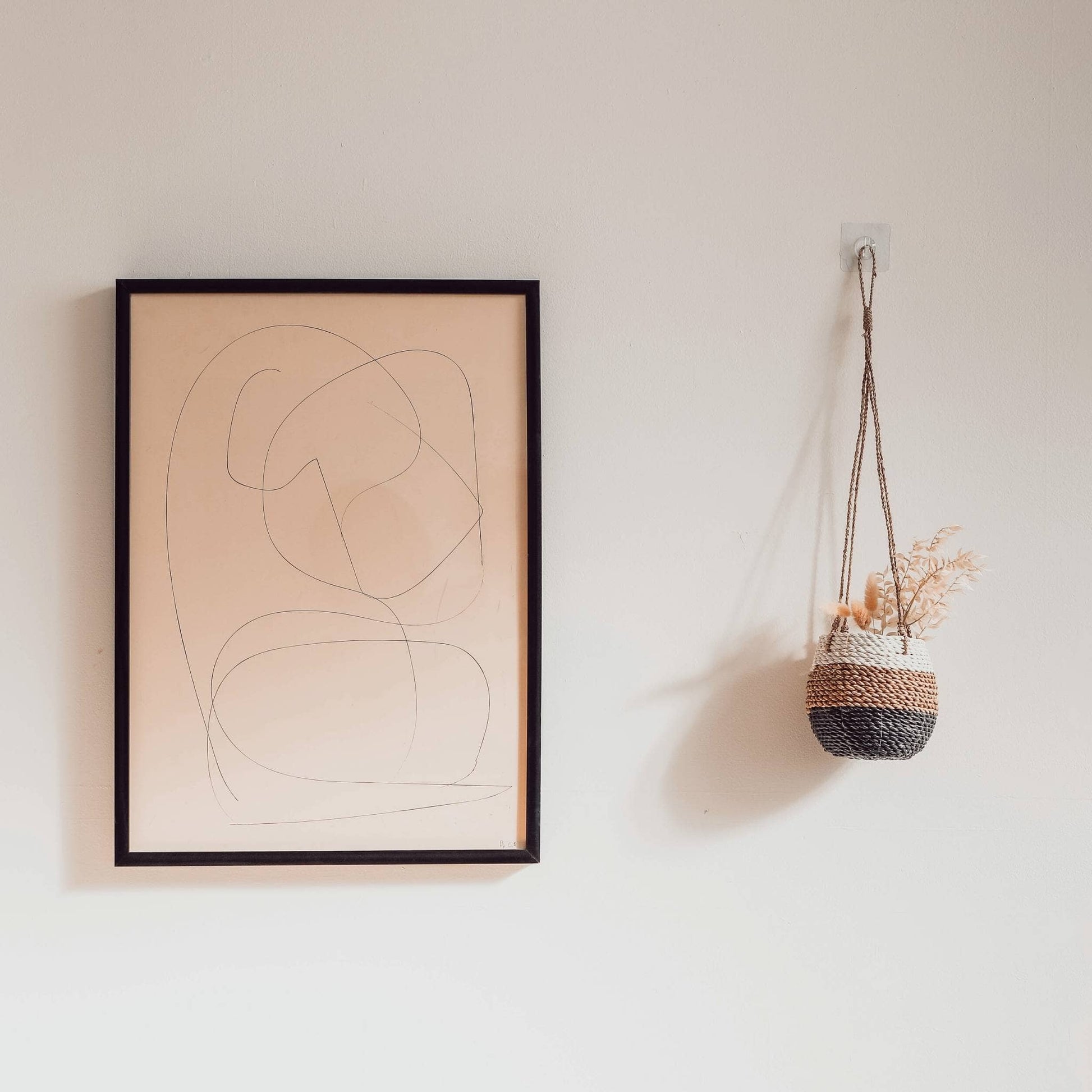 POKOLOKO Hanging Pot Basket #color_triple-stripe