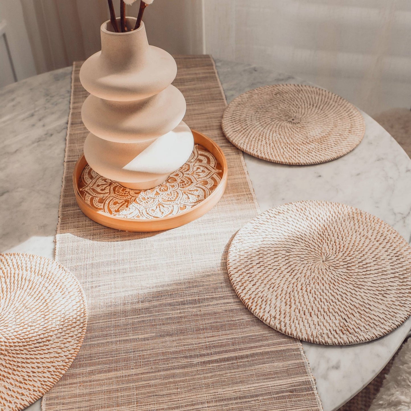 Hyacinth Table Runner #color_natural-hyacinth