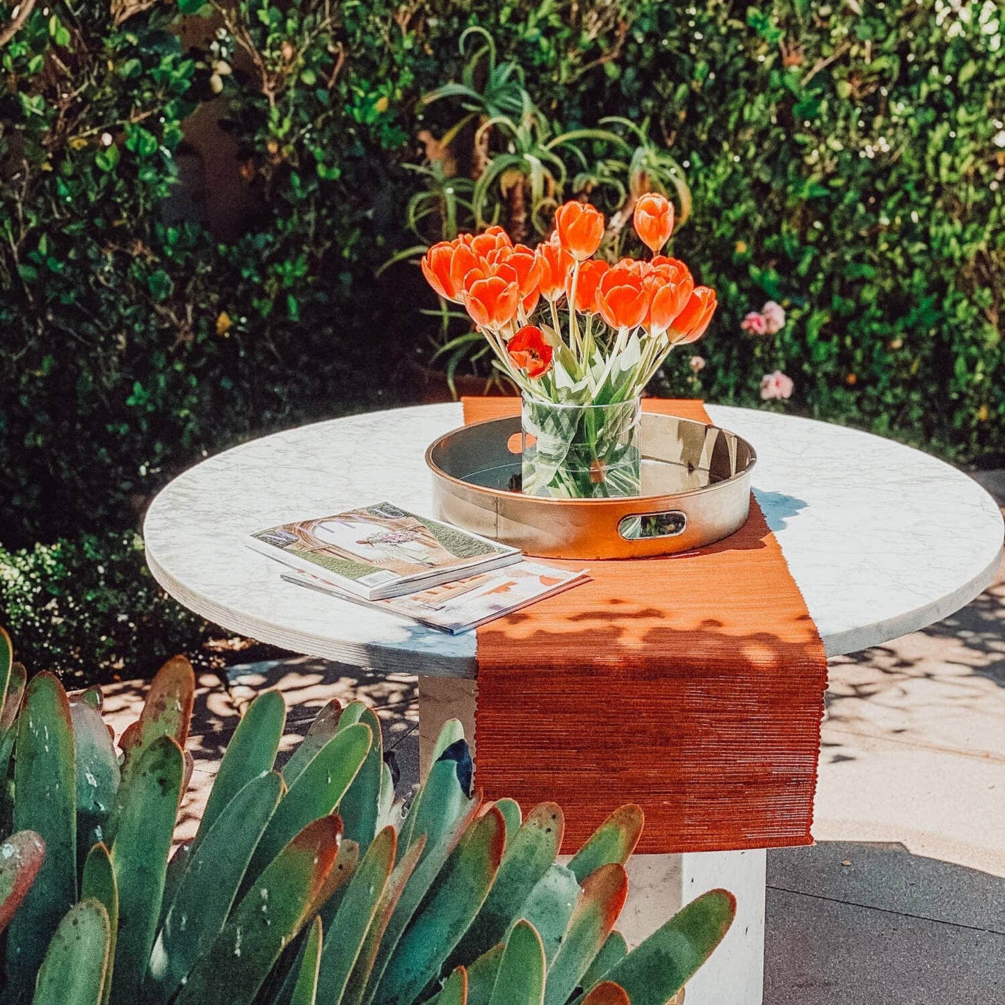 Hyacinth Table Runner #color_orange-hyacinth
