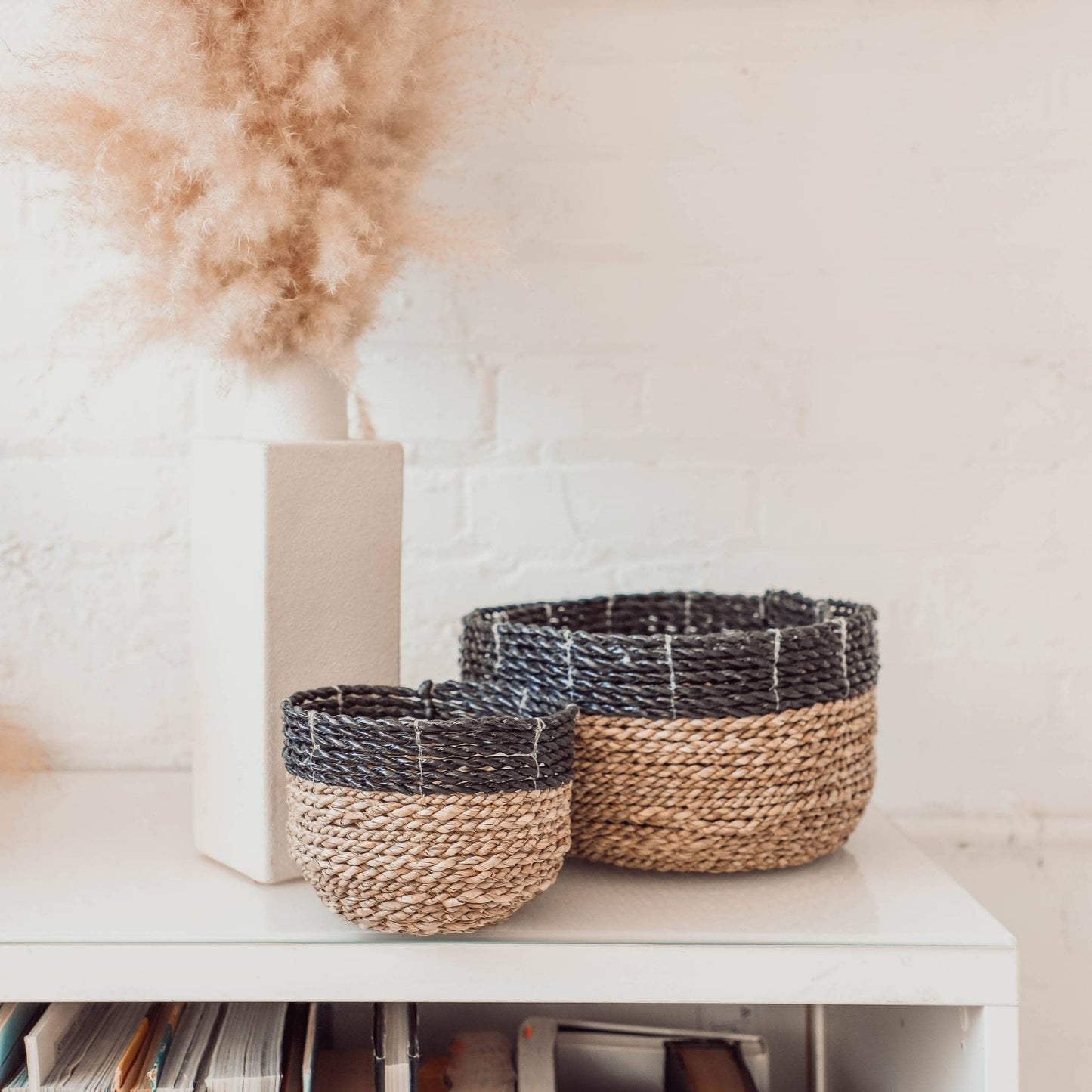 POKOLOKO Bowl Basket #color_black-natural