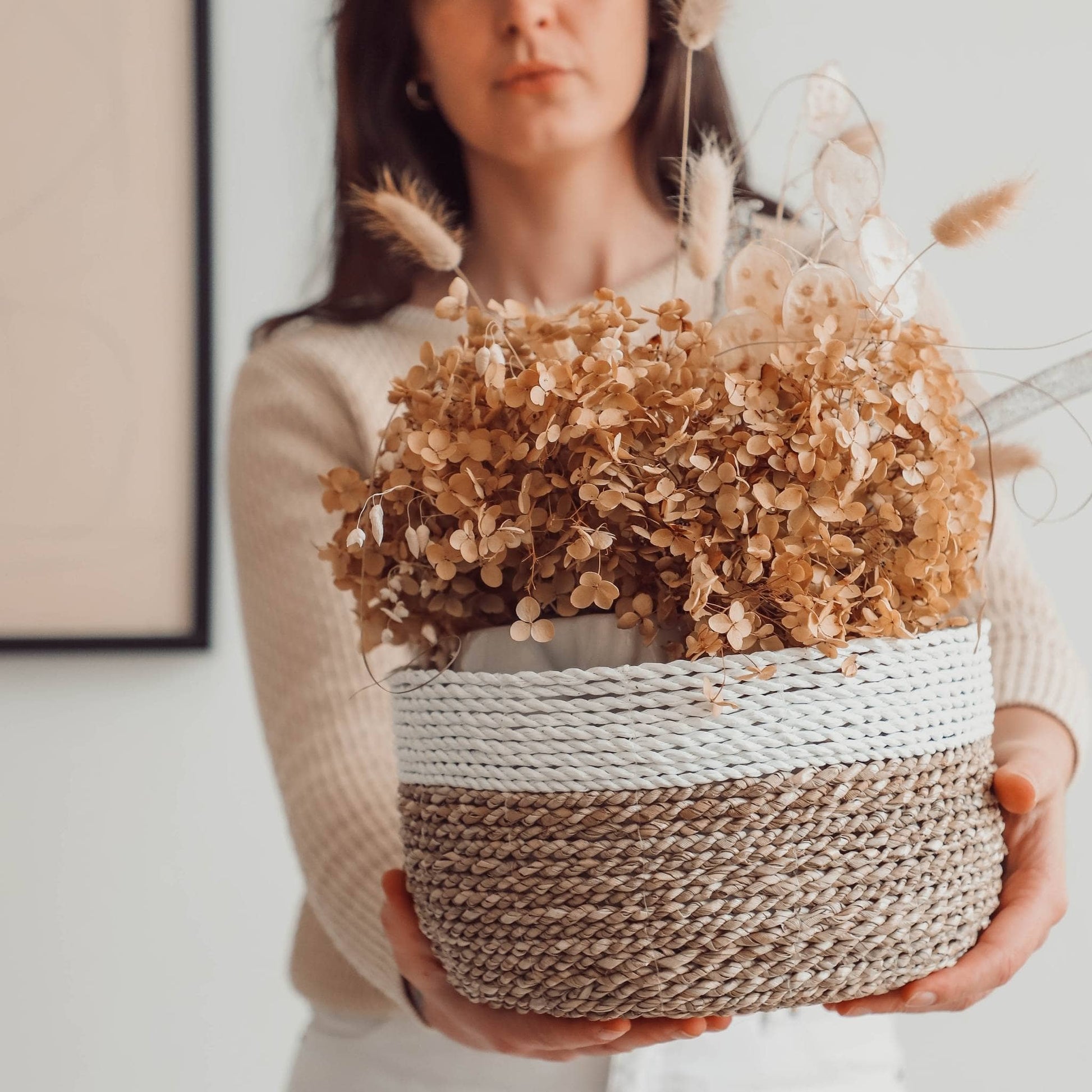 POKOLOKO Bowl Basket #color_white-natural