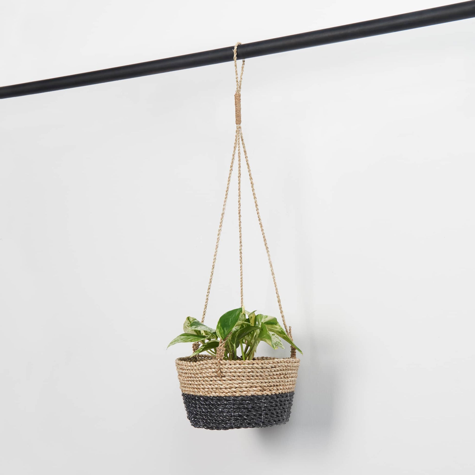 POKOLOKO Classic Hanging Basket #color_black-natural