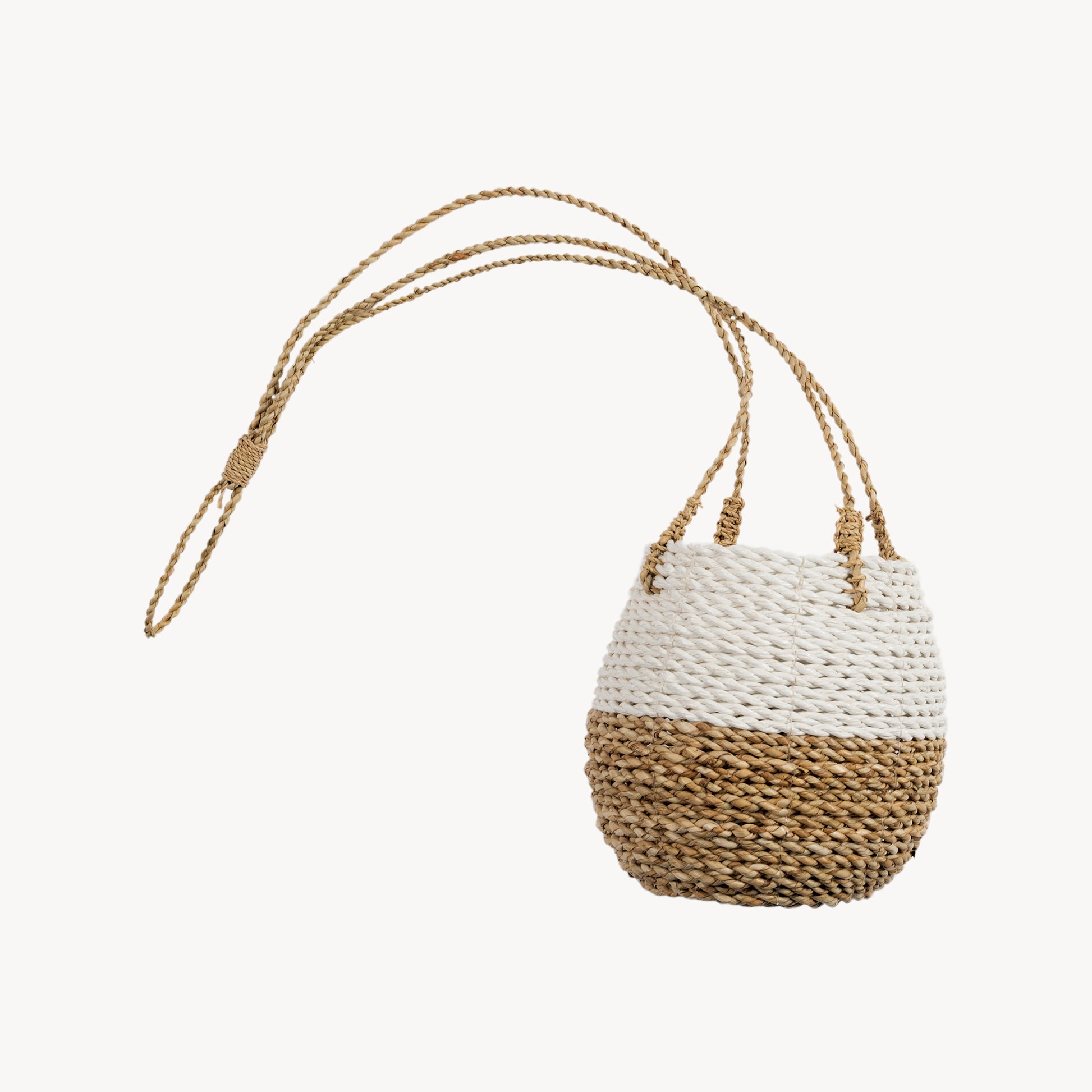 POKOLOKO Hanging Pot Basket #color_white-natural