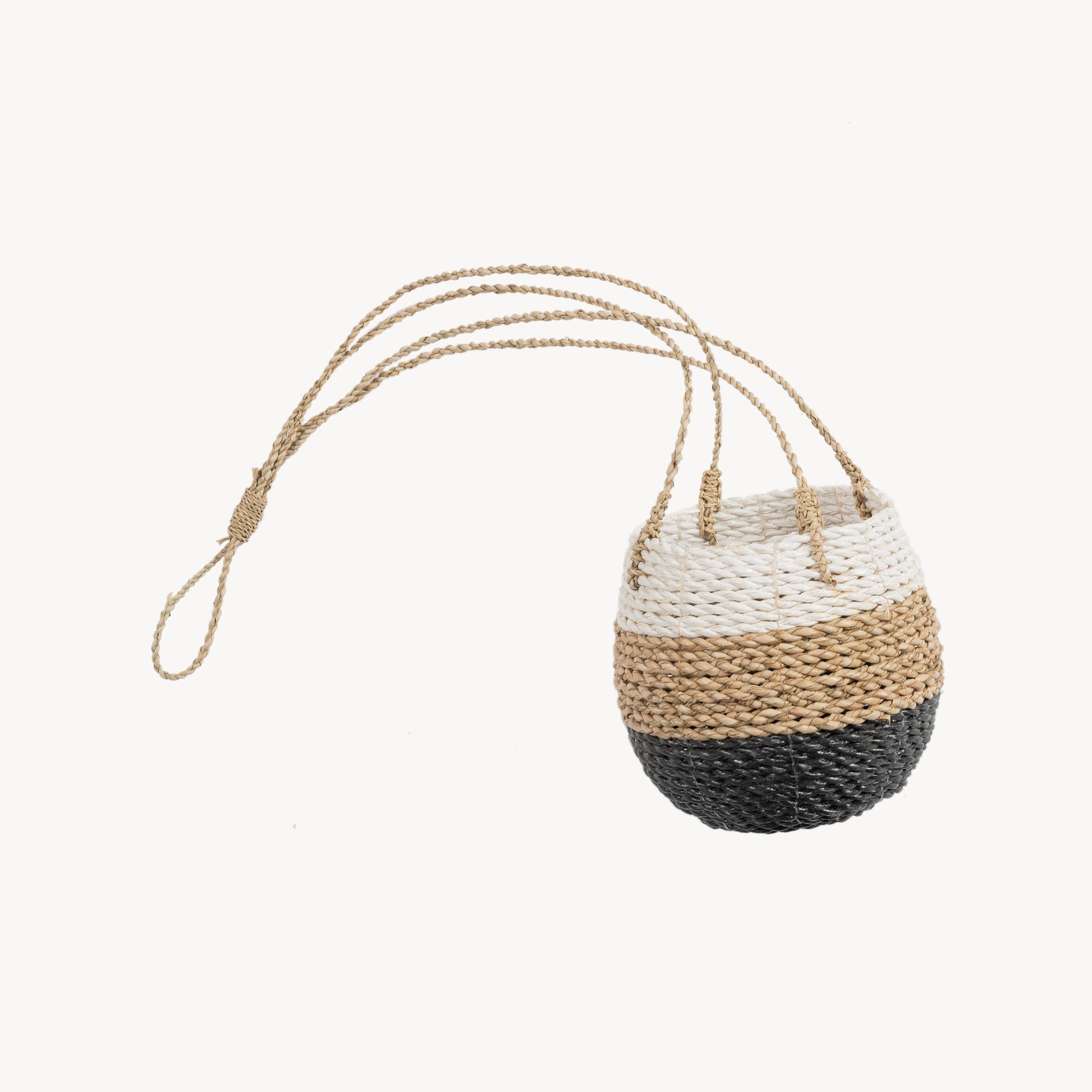 POKOLOKO Hanging Pot Basket #color_triple-stripe